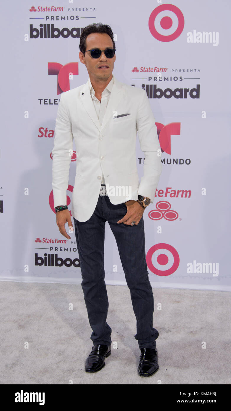 MIAMI, FL - 30 aprile: Marc Anthony assiste il 2015 Billboard Latin Music Awards presentato da State Farm su Telemundo presso Banca United Center il 30 aprile 2015 a Miami in Florida Persone: Marc Anthony Foto Stock