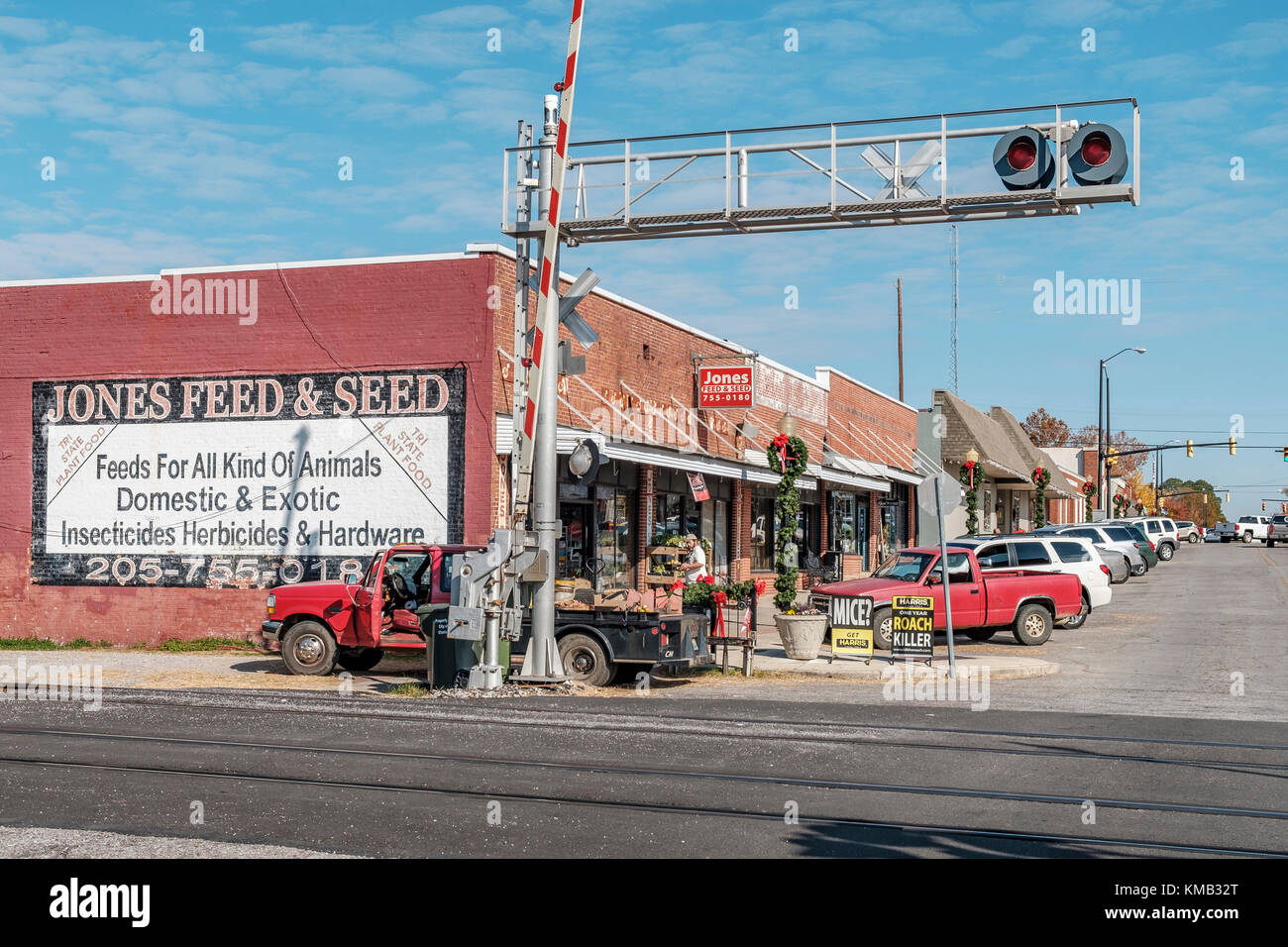 Piccolo centro rurale di mangimi e sementi store di clanton ALABAMA, Stati Uniti d'America. Foto Stock