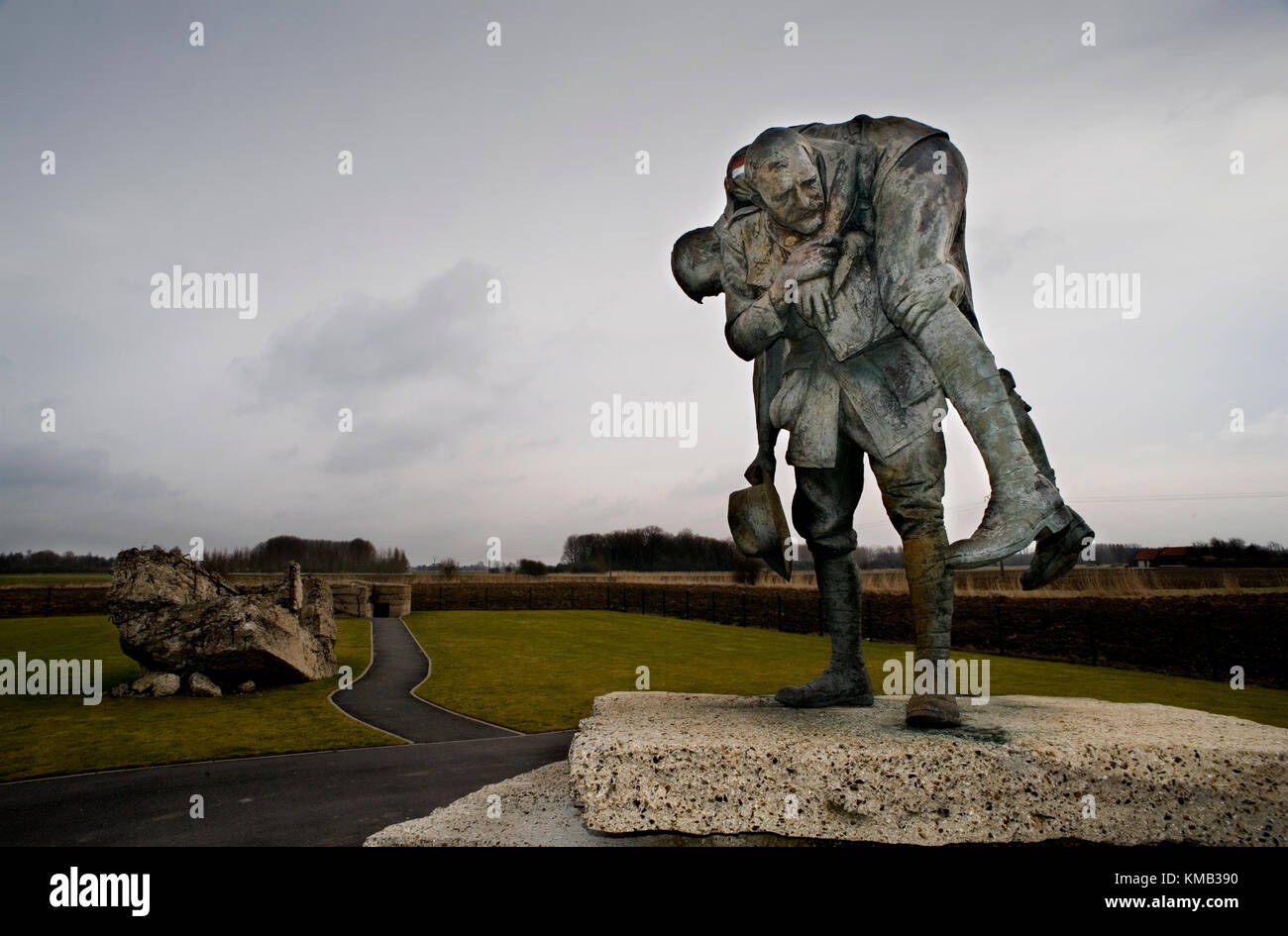 La Australian Memorial Park a Fromelles, Francia settentrionale, dove le forze di australiano ( AIF ) perso tanti uomini nel luglio 1916 attaccando Aubers Ridge. Foto Stock