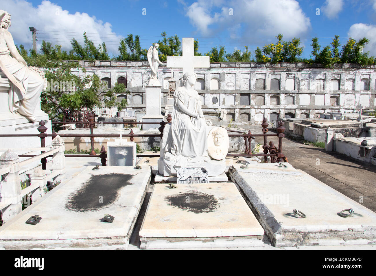 "Bellezza dormiente", Familia Rumbaut, Cementerio la Reina, cimitero storico a Cienfuegos, Cuba Foto Stock