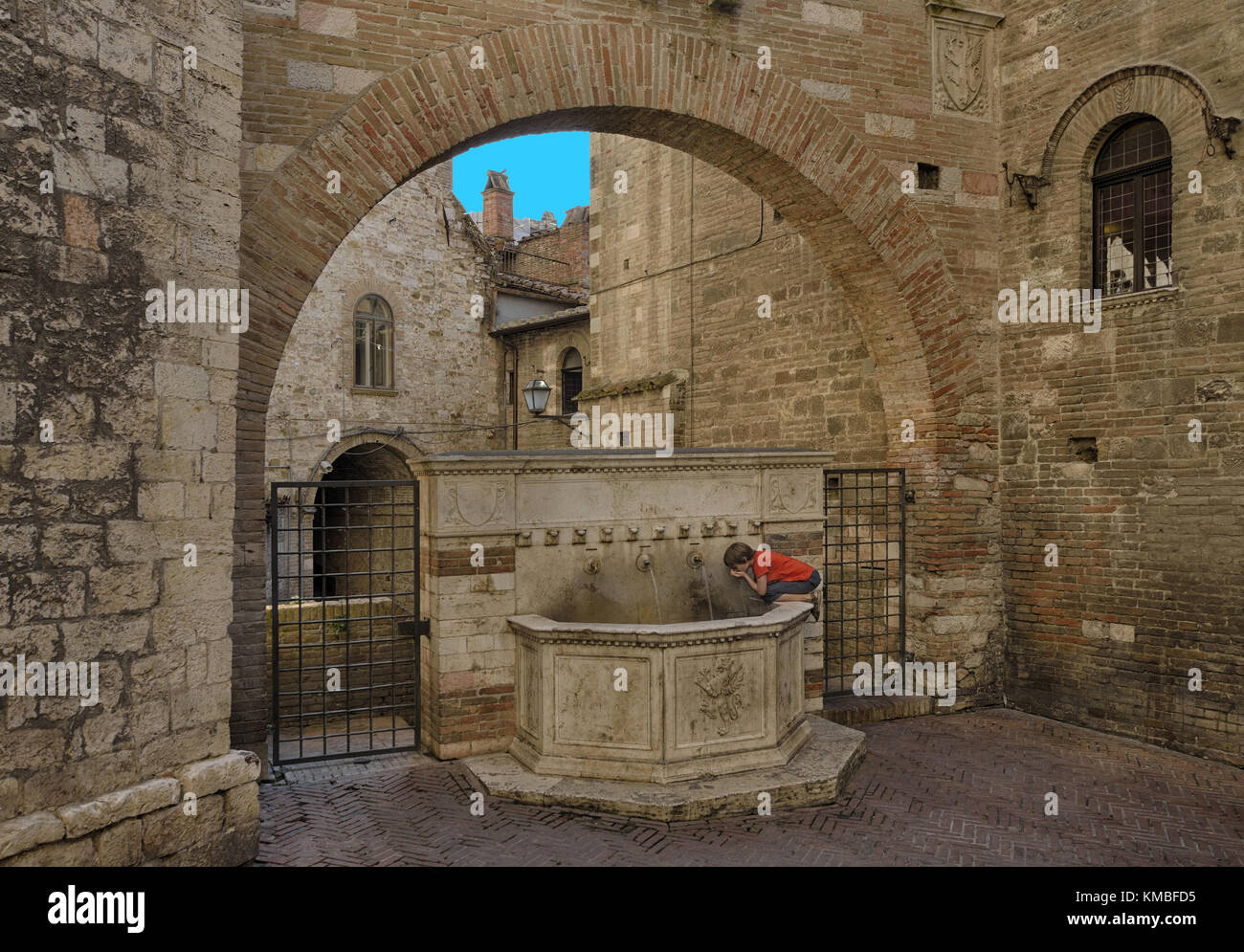 Fontana delle Volte, perugia, umbria Foto Stock