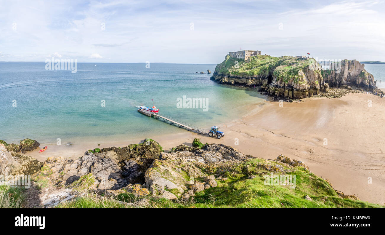 Panorama spiaggia di Tendy Foto Stock