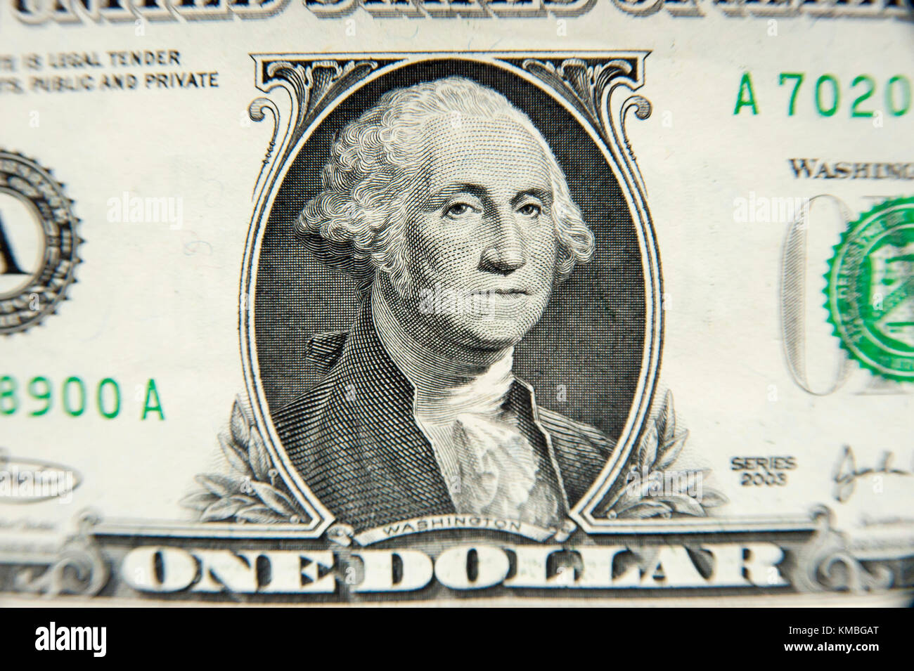 Gli Stati Uniti uno-dollaro ($1) con George Washington © Wojciech Strozyk / Alamy Stock Photo Foto Stock