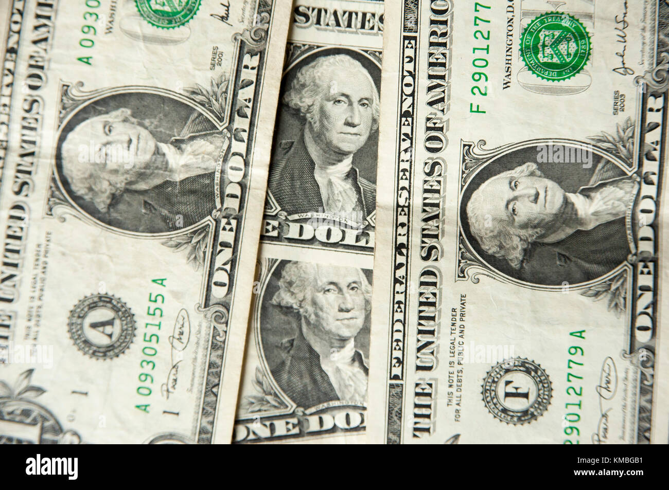 Gli Stati Uniti uno-dollaro ($1) con George Washington © Wojciech Strozyk / Alamy Stock Photo Foto Stock