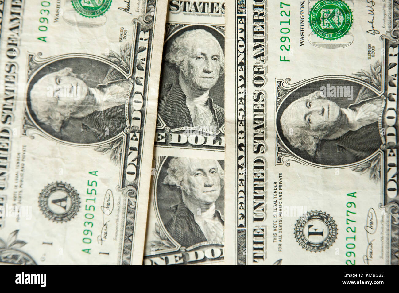Gli Stati Uniti uno-dollaro ($1) con George Washington © Wojciech Strozyk / Alamy Stock Photo Foto Stock