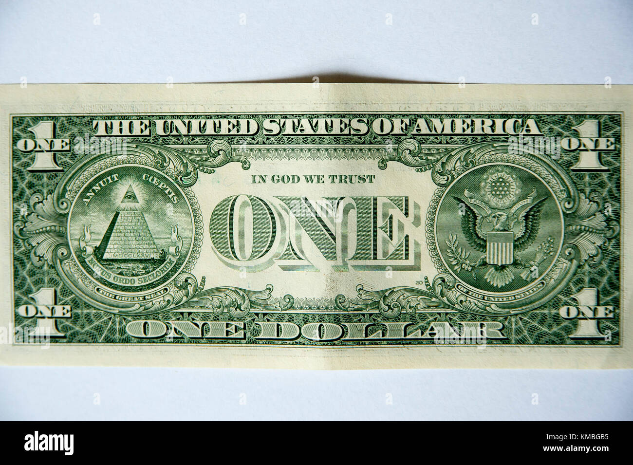 Gli Stati Uniti uno-dollaro ($1) Retromarcia con grande sigillo degli Stati Uniti © Wojciech Strozyk / Alamy Stock Photo Foto Stock