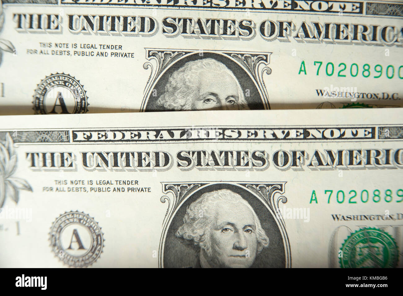 Gli Stati Uniti uno-dollaro ($1) con George Washington © Wojciech Strozyk / Alamy Stock Photo Foto Stock