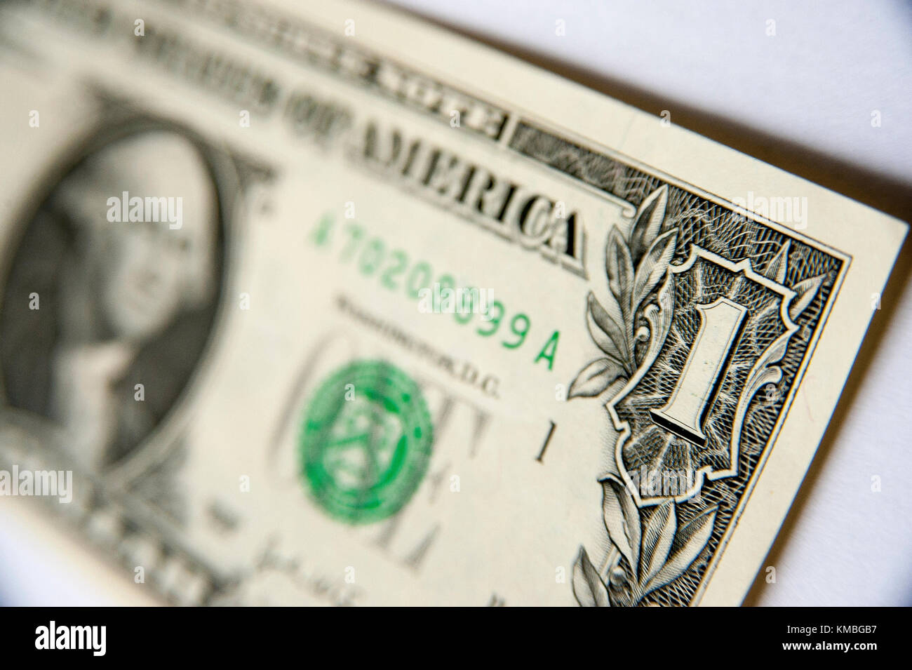Gli Stati Uniti uno-dollaro ($1) con George Washington © Wojciech Strozyk / Alamy Stock Photo Foto Stock