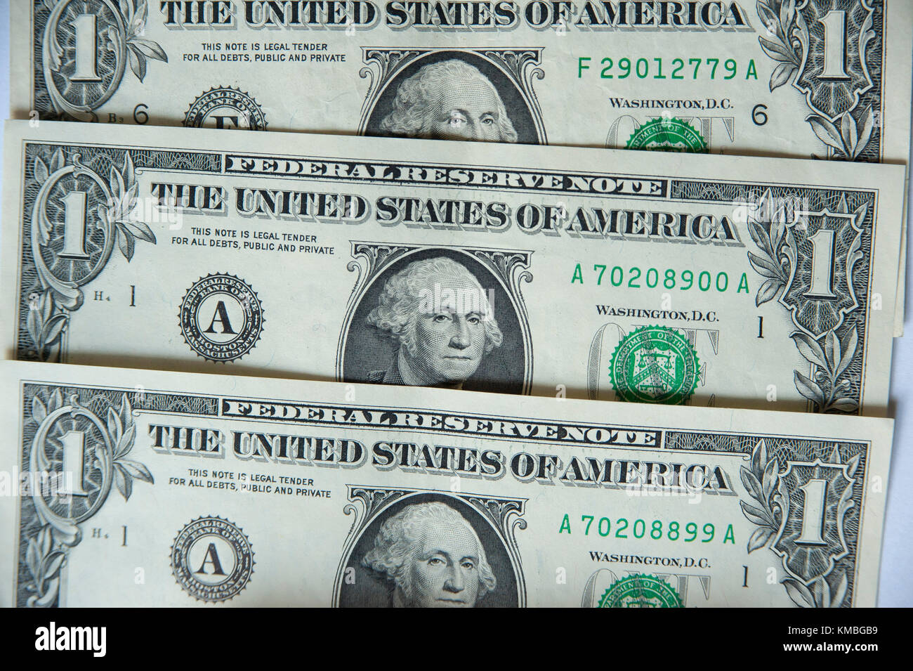 Gli Stati Uniti uno-dollaro ($1) con George Washington © Wojciech Strozyk / Alamy Stock Photo Foto Stock