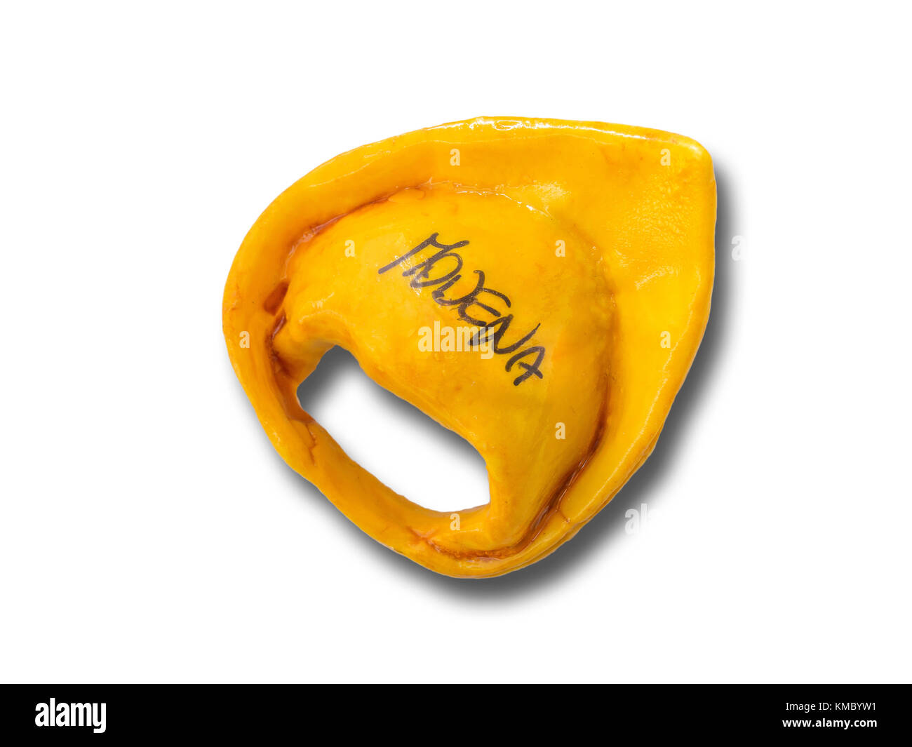 Modena (Italia) souvenir magnete da frigorifero isolati su sfondo bianco Foto Stock