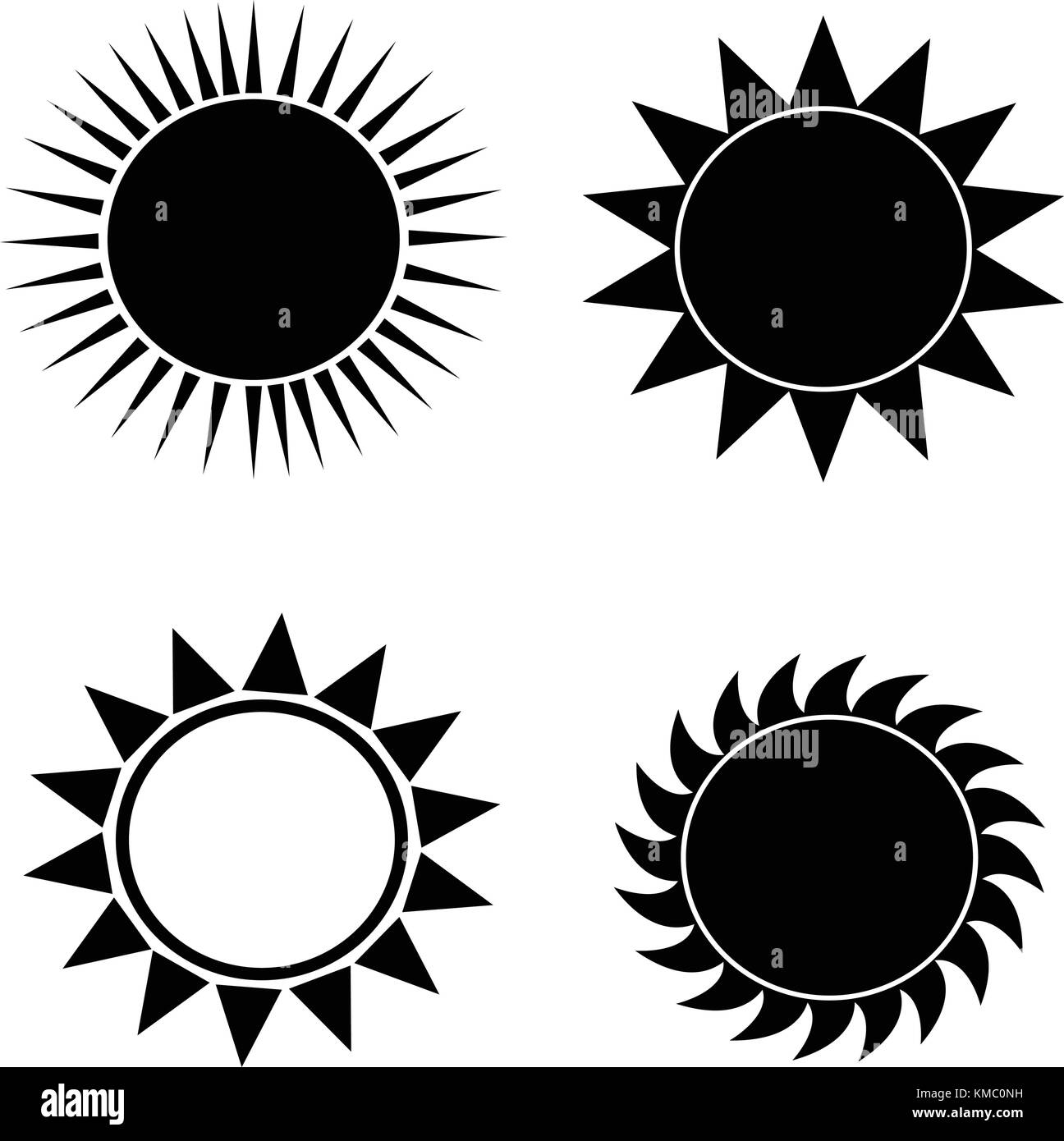 Abstract forma di Sun Illustrazione Vettoriale