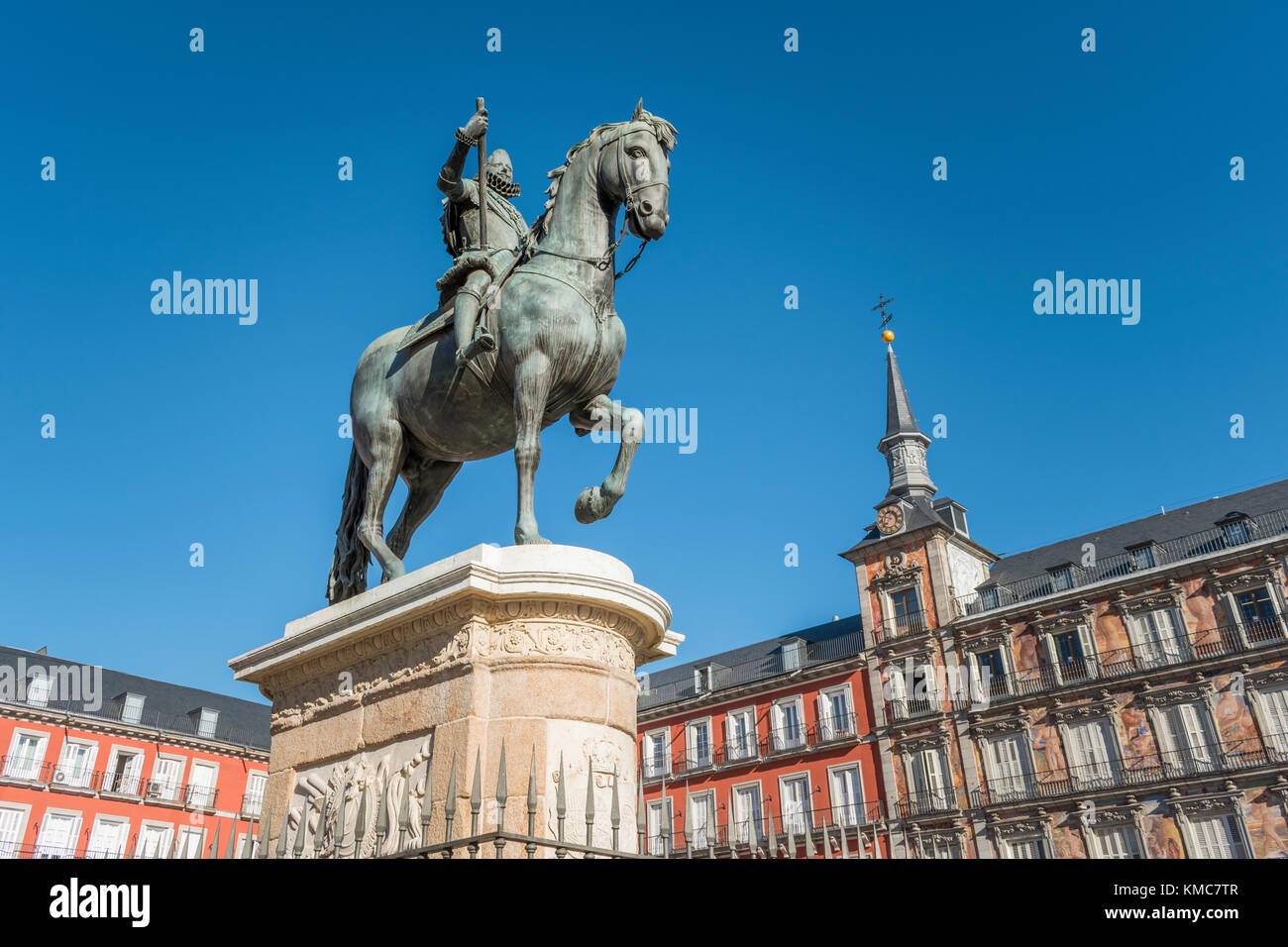 Plaza Mayor, Madrid, Spagna Foto Stock