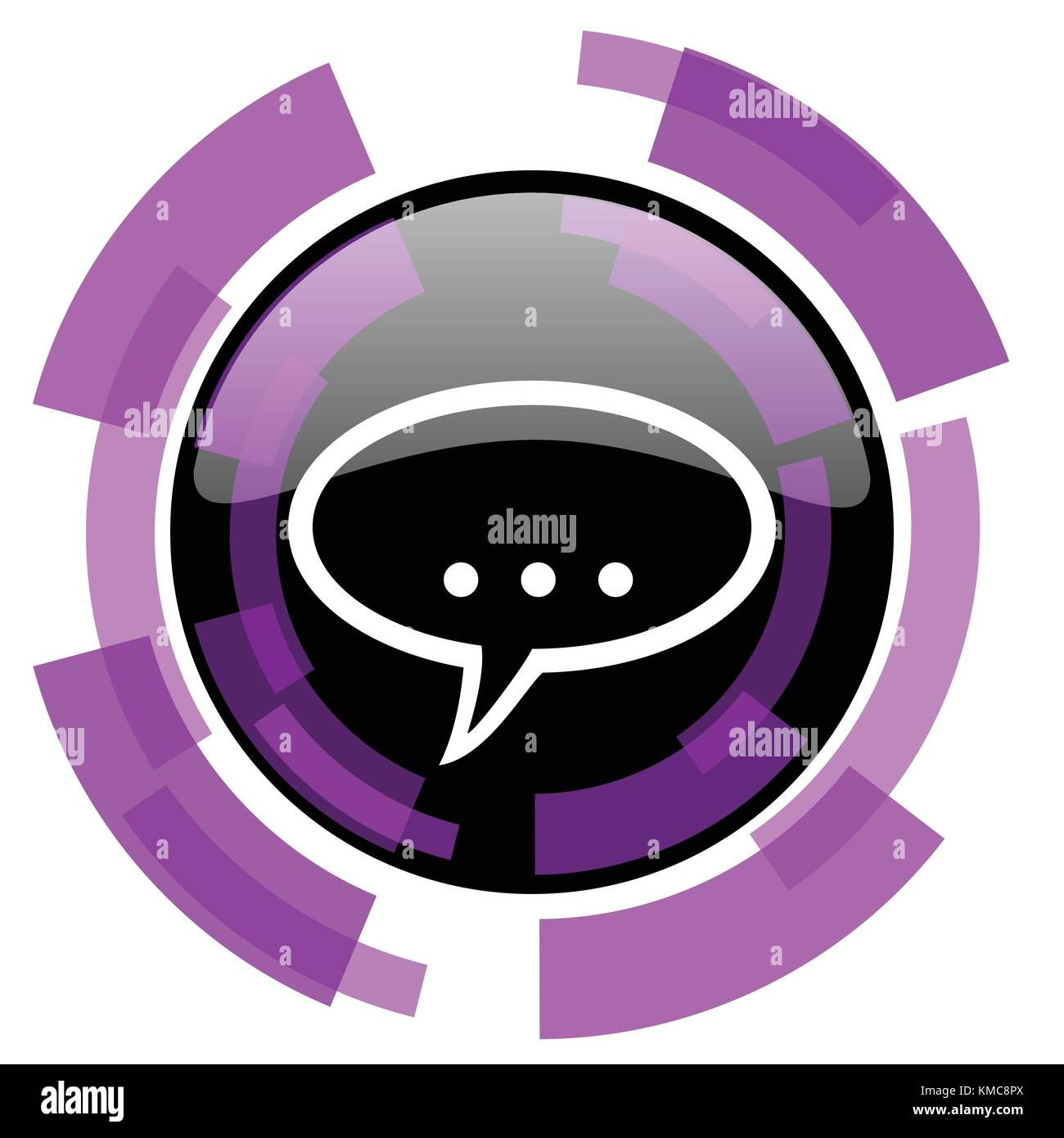 Forum violetto rosa moderno vettore di progettazione web e icona dello smartphone. tasto rotondo in eps 10 isolato su sfondo bianco. Illustrazione Vettoriale