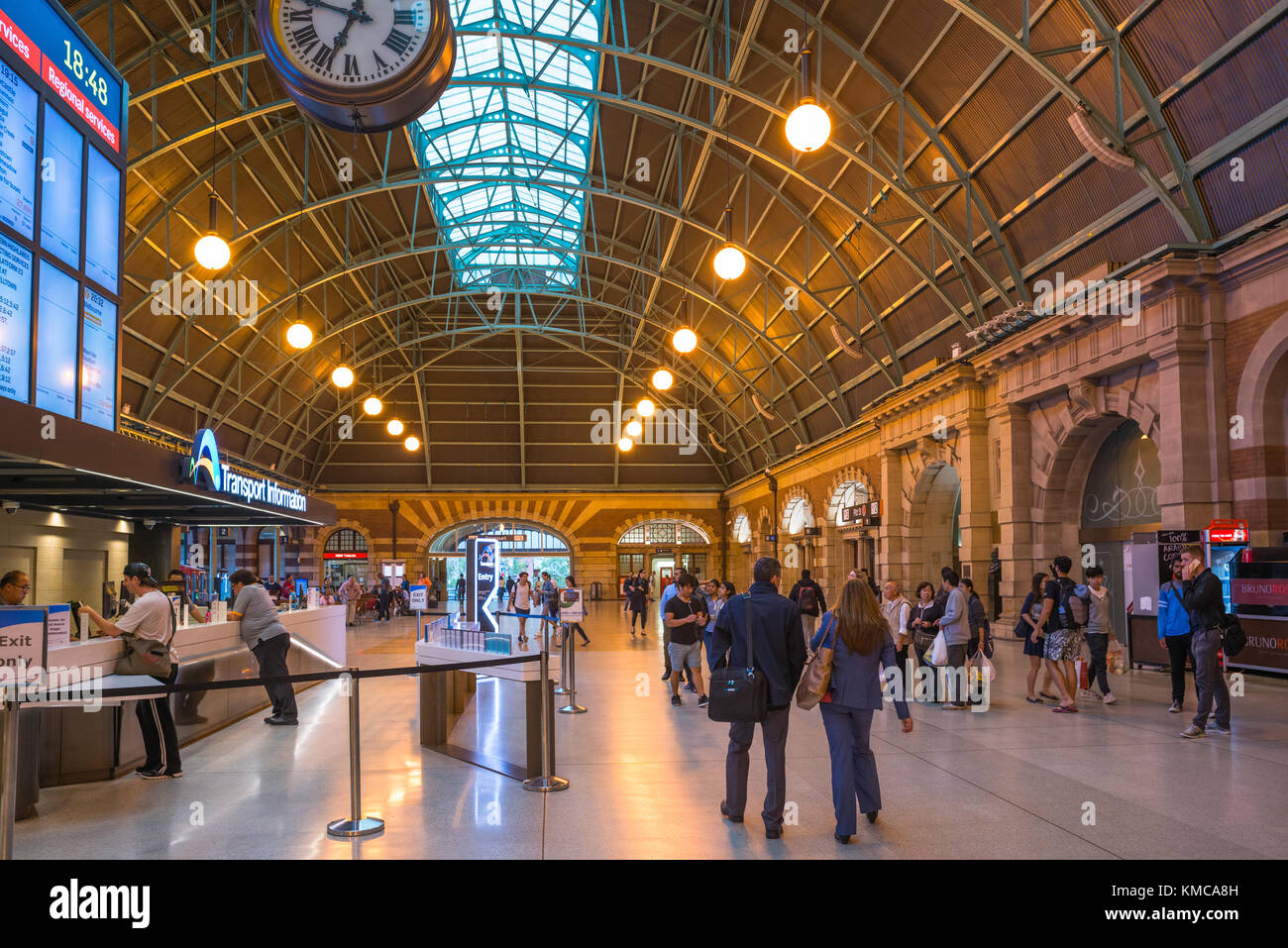 La stazione ferroviaria centrale concourse, Sydney, Nuovo Galles del Sud, Australia. Foto Stock