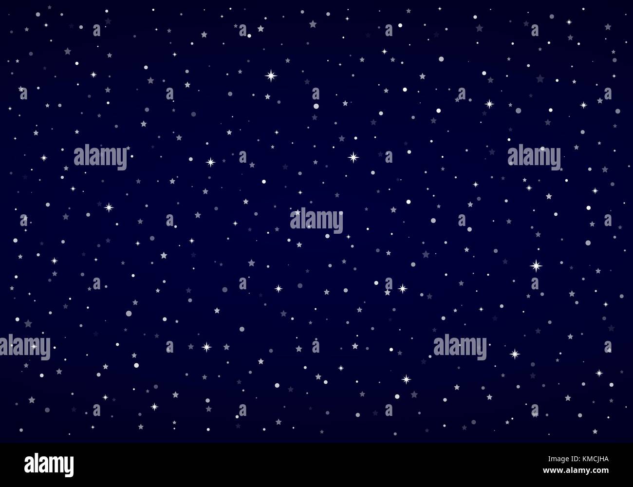Vettore sfondo di Natale | Cielo Notturno, Neve, stelle. Illustrazione Vettoriale