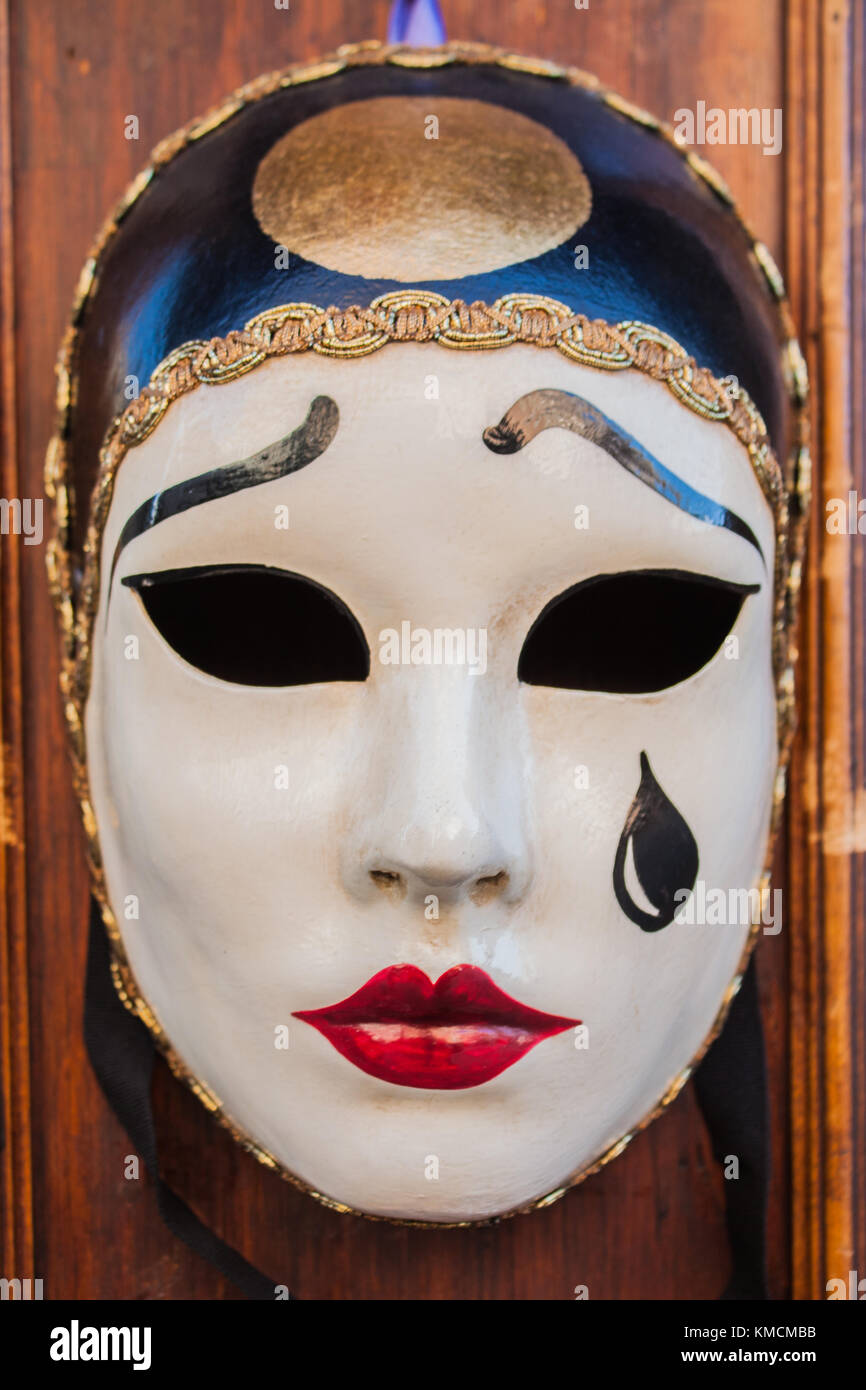 Venezia città d'Italia. veneziano tradizionale maschera di Carnevale. Foto Stock
