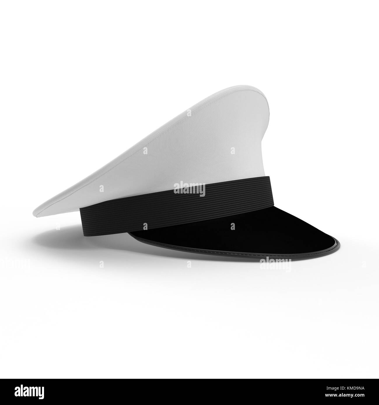 Royal naval ufficiali il tappo sul bianco. 3d illustrazione Foto Stock