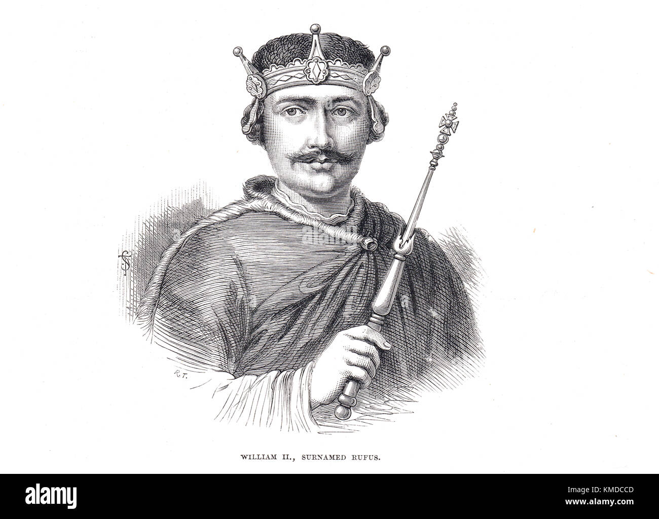Guglielmo II, William Rufus, 1056-1100, regnò nel 1087-1100 Foto Stock