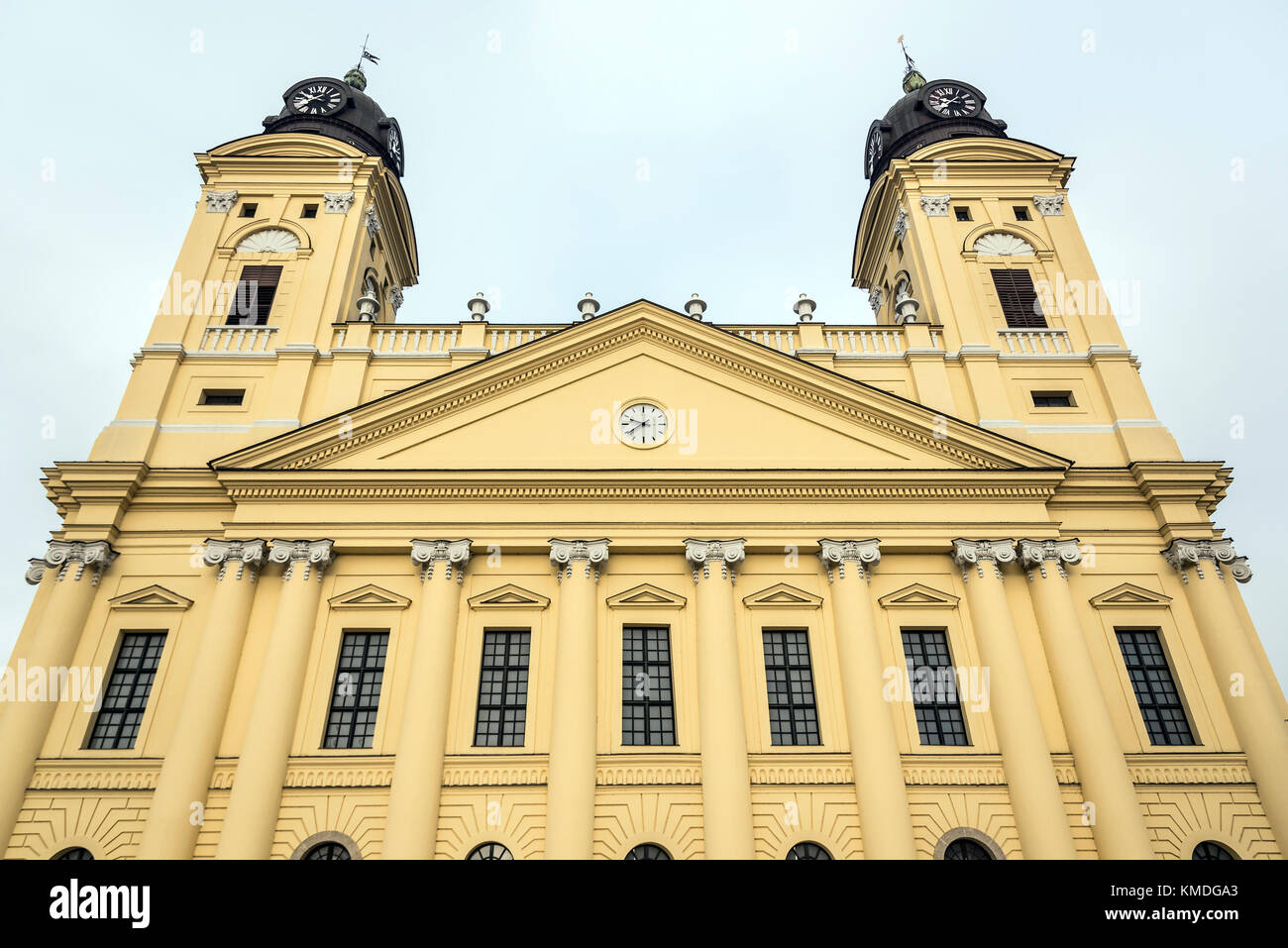 Riformato grande chiesa di Debrecen. Foto Stock
