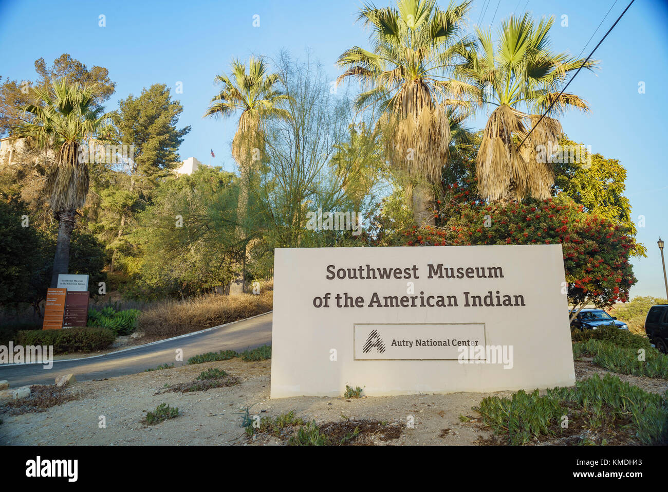 Ingresso del museo del sud-ovest di indiani americani, Los Angeles, california, Stati Uniti Foto Stock