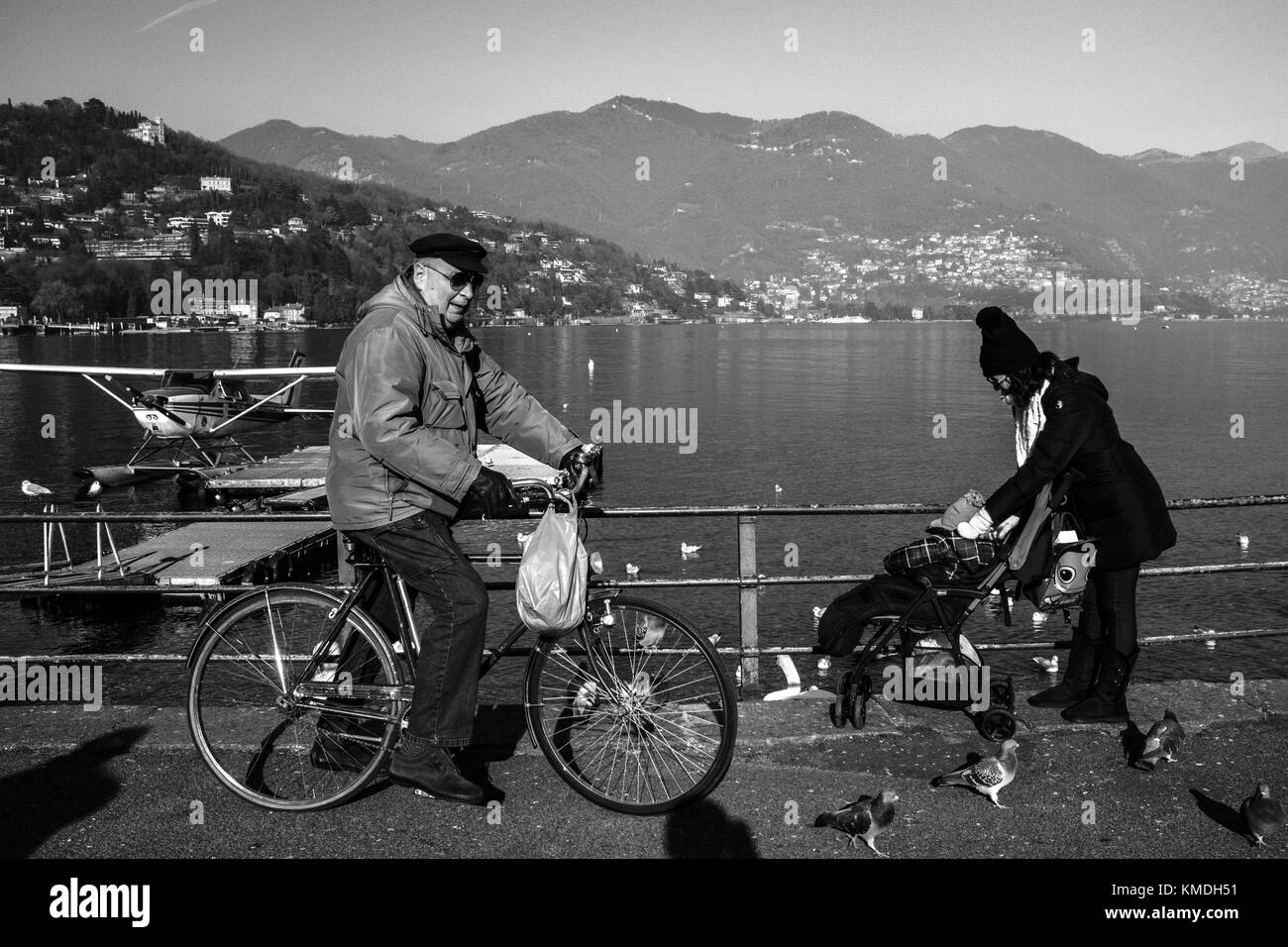 Il lago di Como, Italia Foto Stock