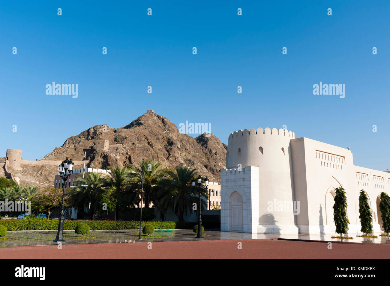 Sultan Qaboos palace, old muscat, Muscat Oman. Foto Stock
