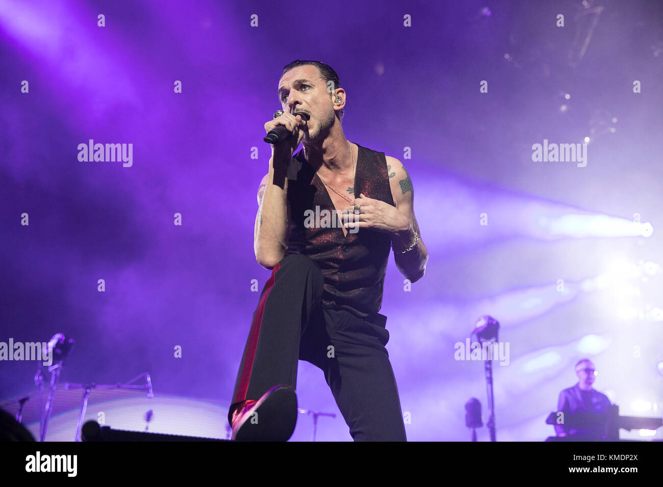 Dave Gahan dei Depeche Mode su 10 ottobre 2017 presso Oracle Arena di Oakland, California. Foto Stock
