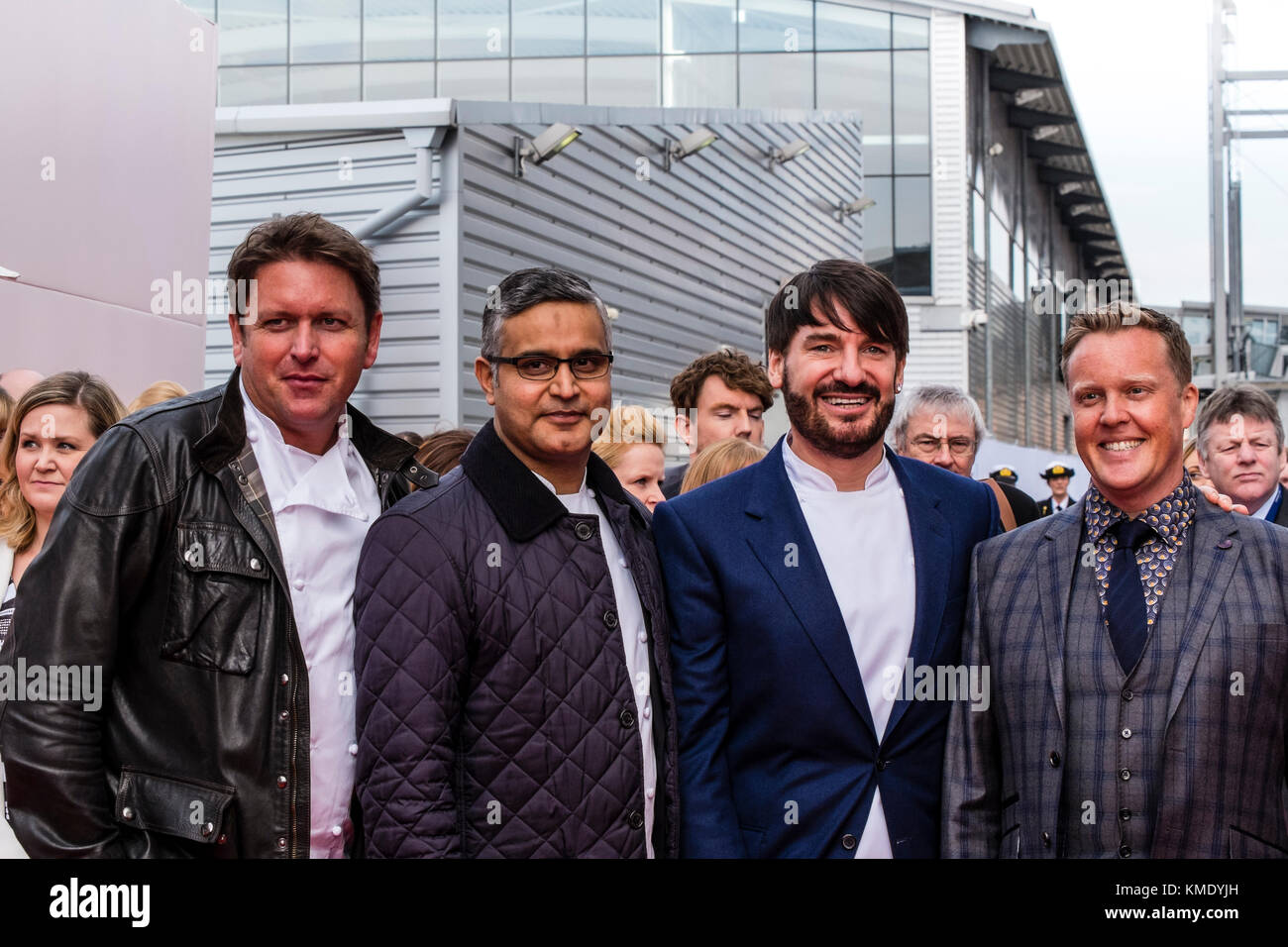 Southampton, Regno Unito. 10 marzo, 2015. James Martin, Marco Pierre White Olly Smith e altri celebrity chef presso la denominazione di P & O Cruises nuova ammiraglia BR Foto Stock