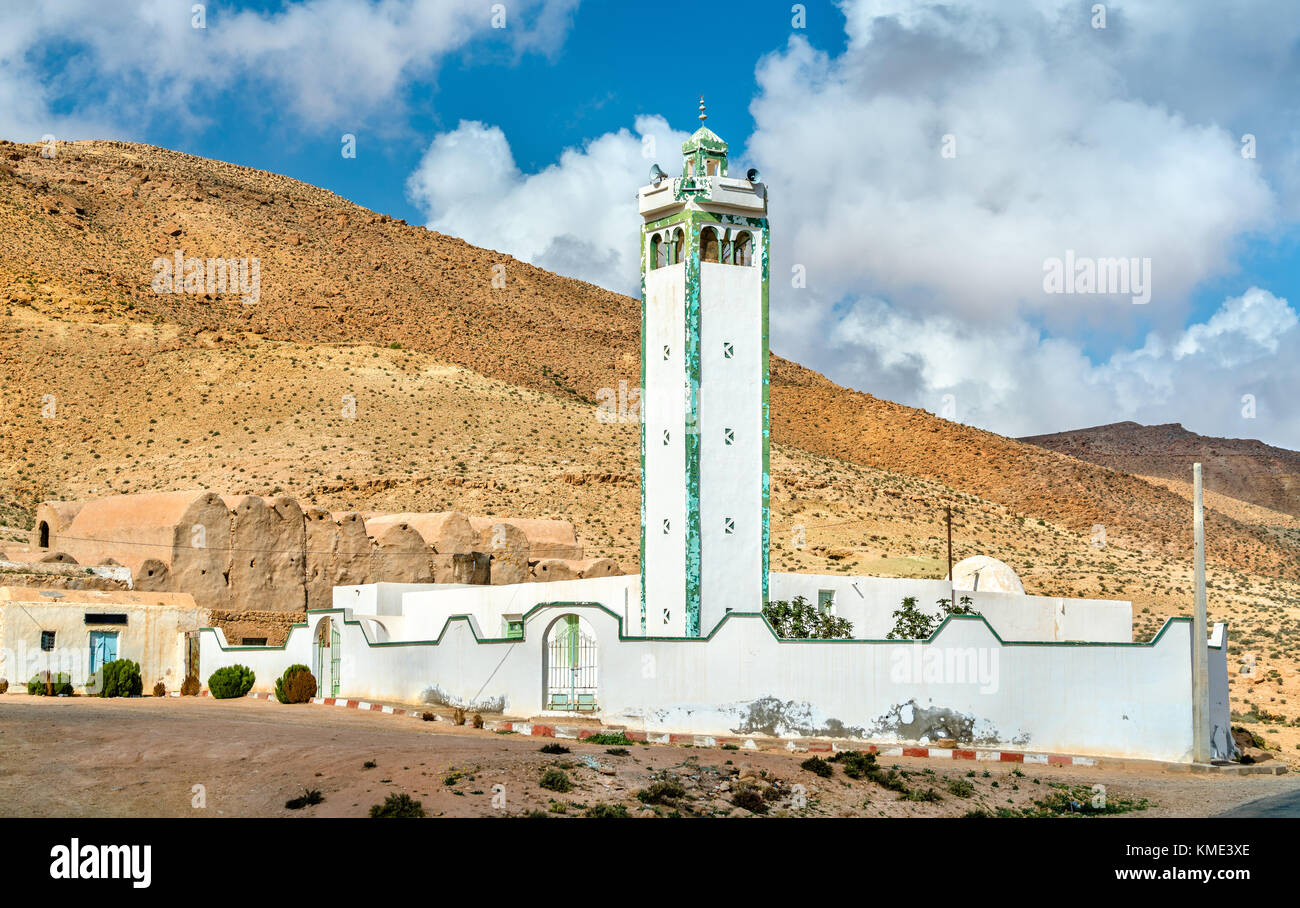 Moschea di ksour jlidet, sud della Tunisia Foto Stock