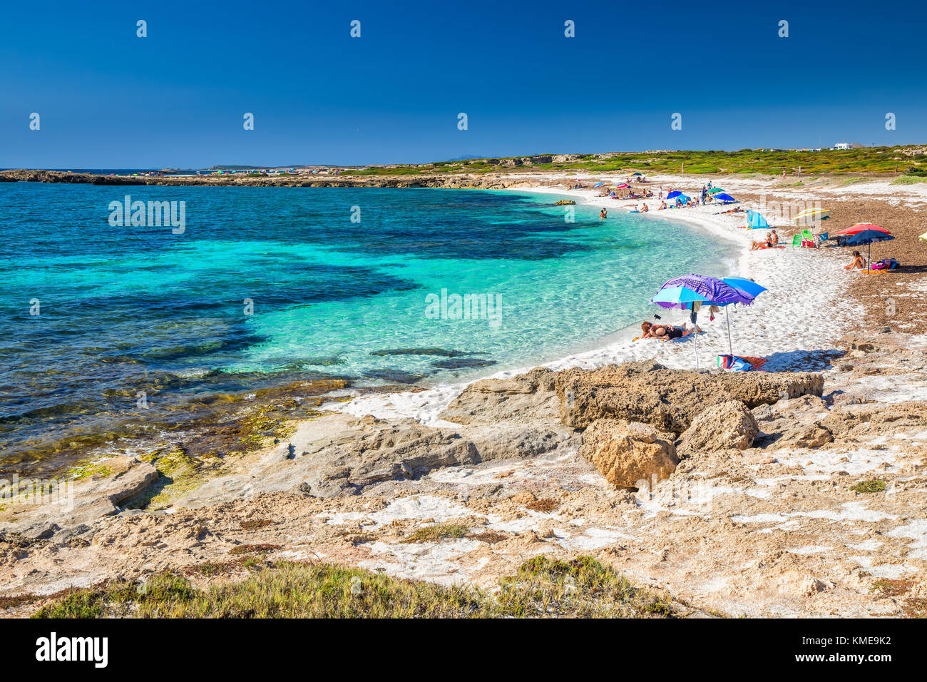 IS ARUTAS, SARDEGNA - Luglio 2017 - Is Arutas spiaggia, Sardegna, Italia, Europa. Is Arutas è conosciuta come la spiaggia di chicchi di riso. Foto Stock