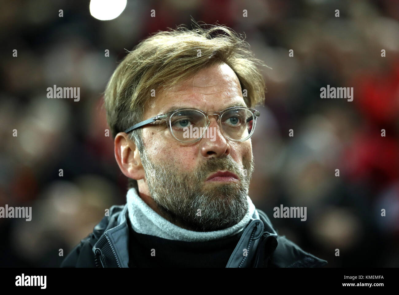 Liverpool manager Jurgen Klopp durante la UEFA Champions League, gruppo e corrispondono ad Anfield, Liverpool. Foto Stock