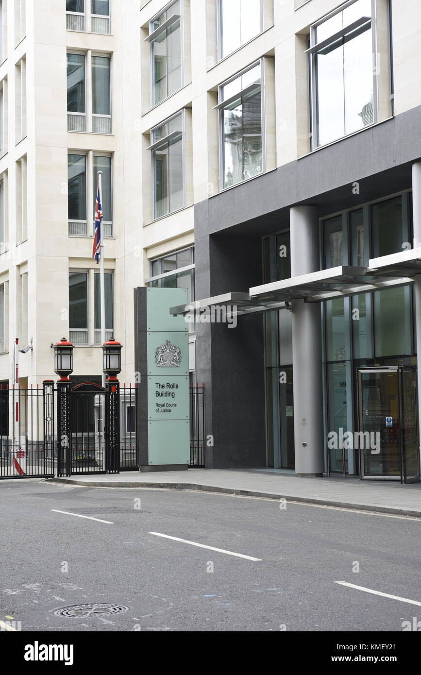 I rotoli edificio è un tribunale giudiziario complesso sul Fetter Lane nella città di Londra che è utilizzato dall'Alta Corte di giustizia (uno dei Senior corte Foto Stock