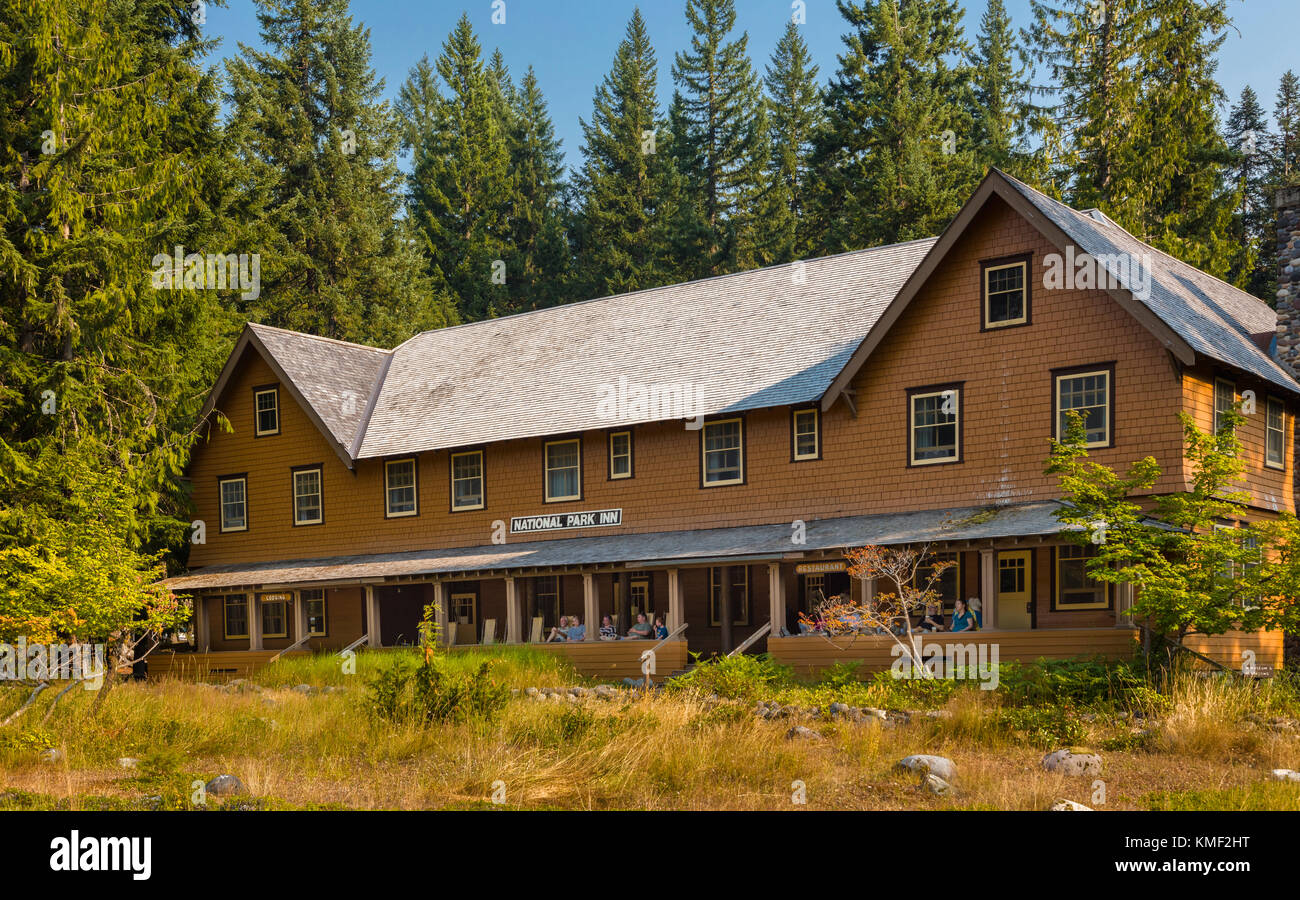 National Park nel quartiere storico di Longmire di Mt. Rainier National Park nello Stato di Washington negli Stati Uniti Foto Stock
