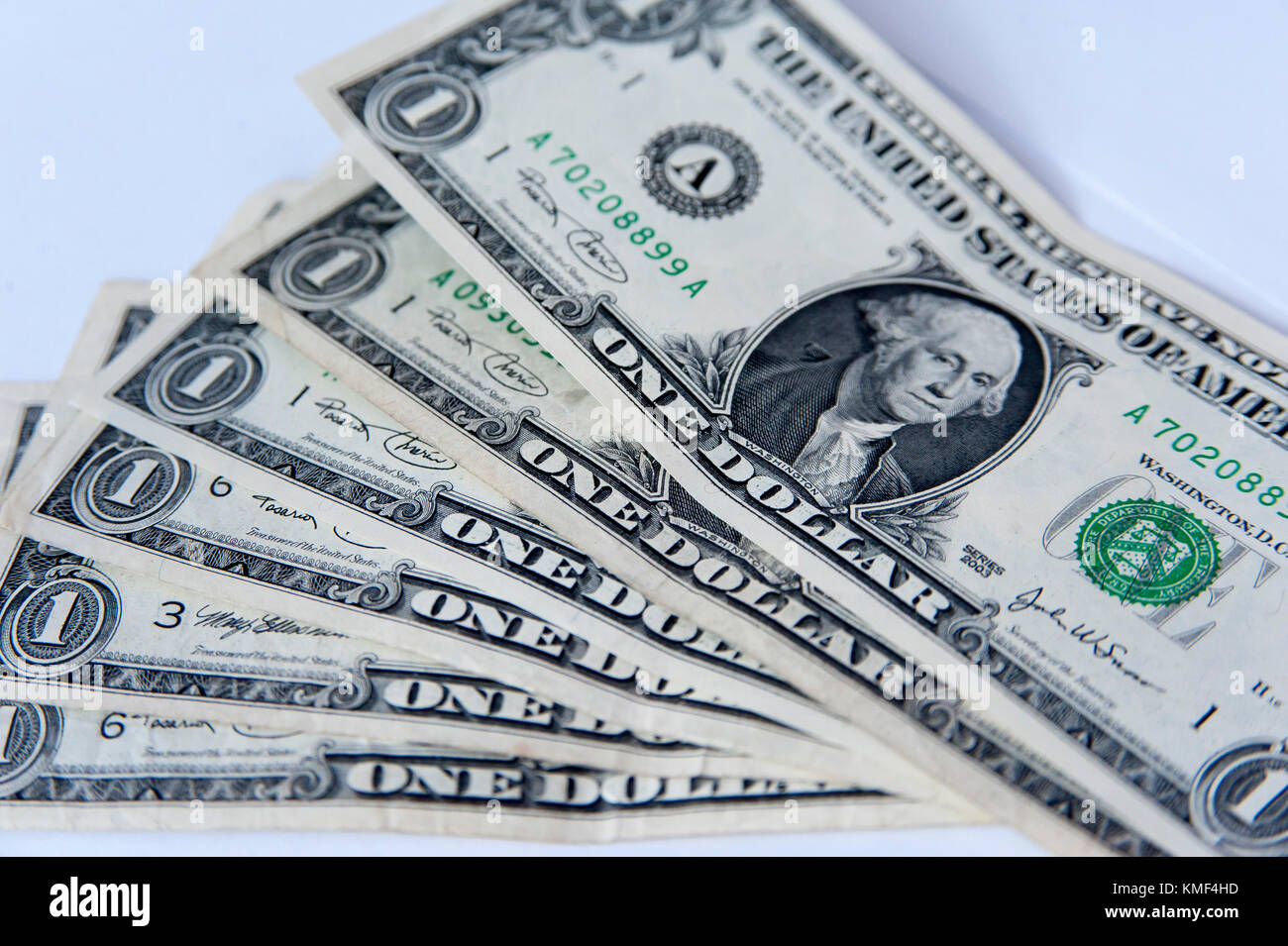 Gli Stati Uniti uno-dollaro ($1) con George Washington © Wojciech Strozyk / Alamy Stock Photo Foto Stock