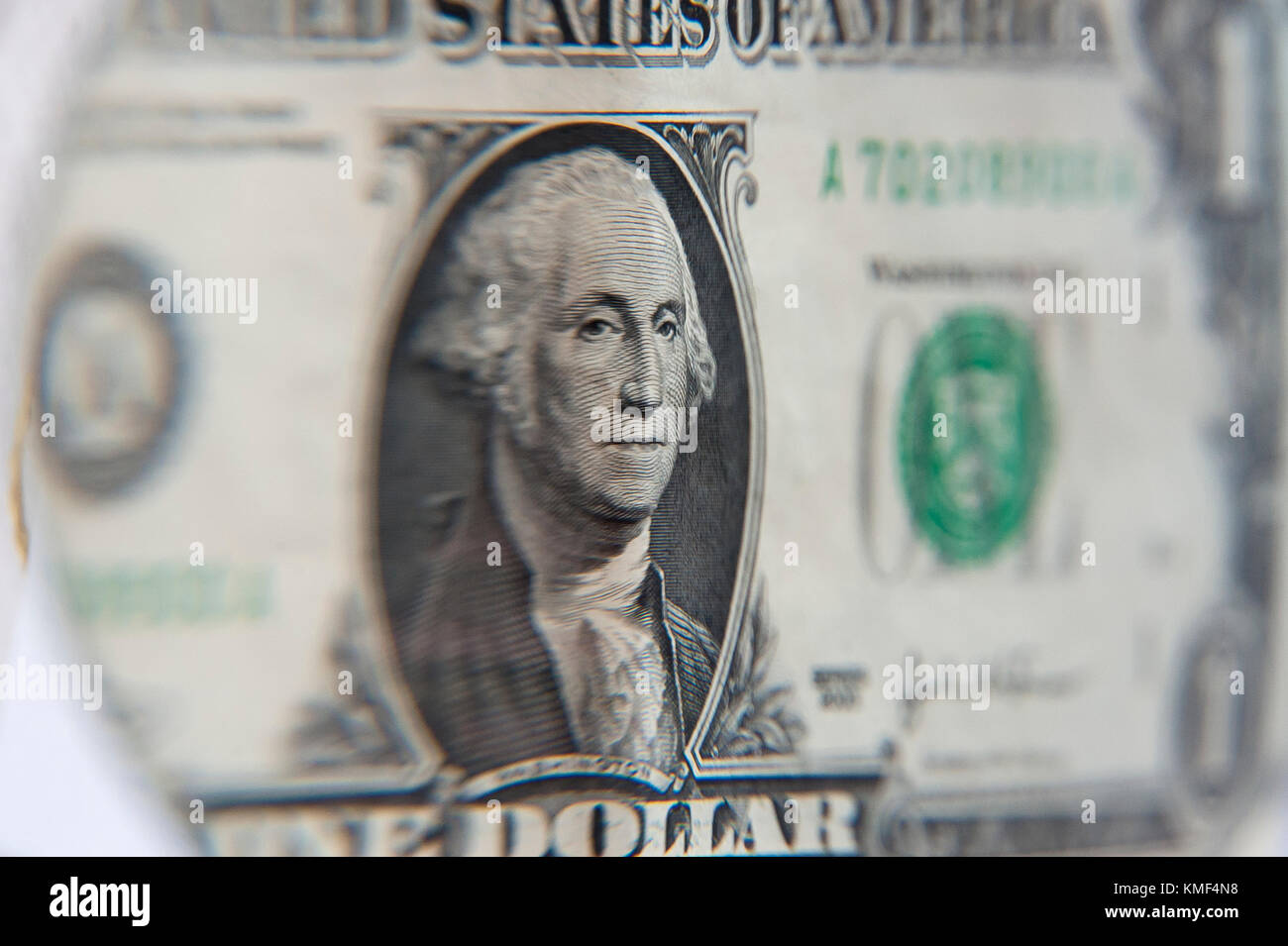 Gli Stati Uniti uno-dollaro ($1) con George Washington © Wojciech Strozyk / Alamy Stock Photo Foto Stock