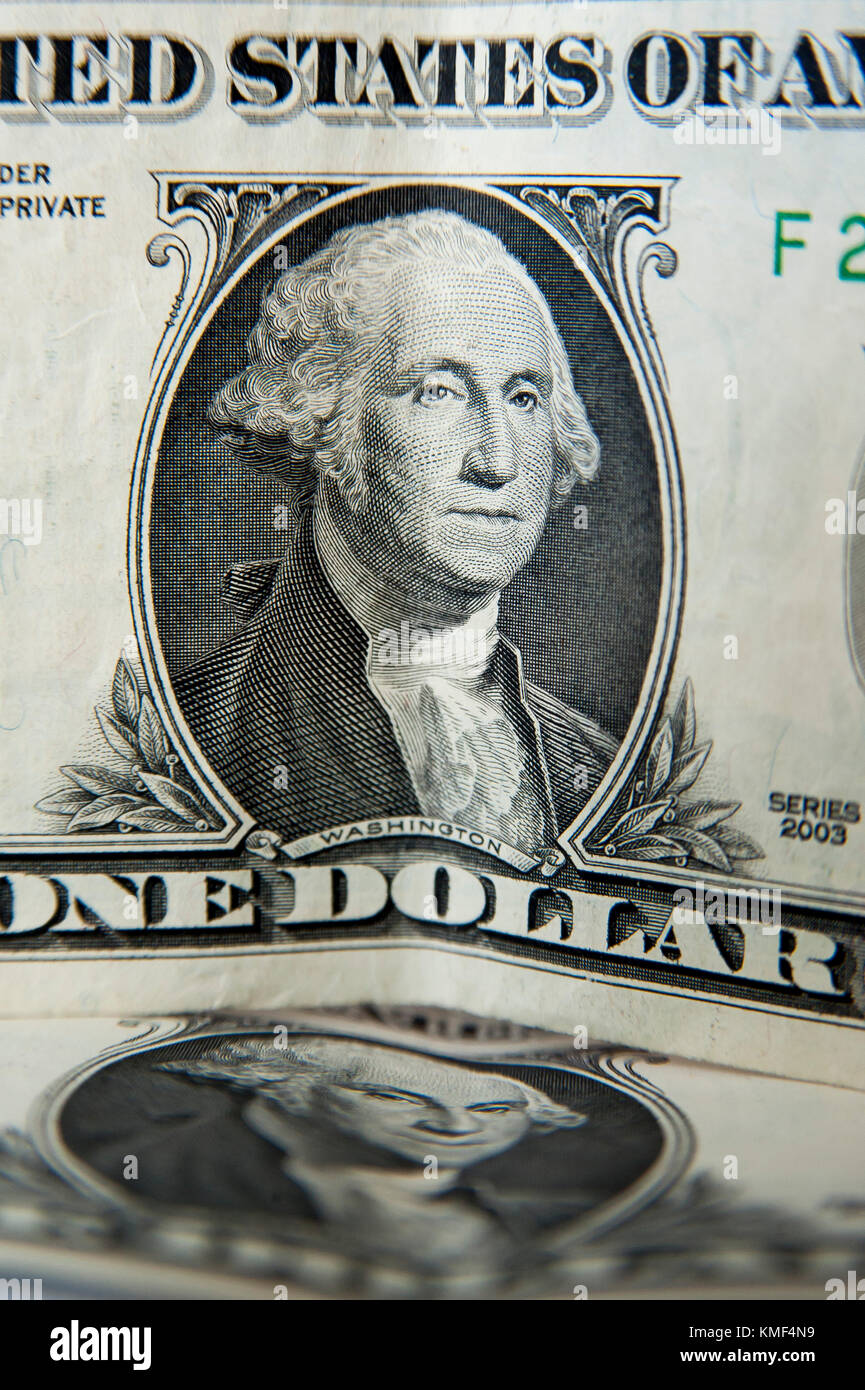 Gli Stati Uniti uno-dollaro ($1) con George Washington © Wojciech Strozyk / Alamy Stock Photo Foto Stock