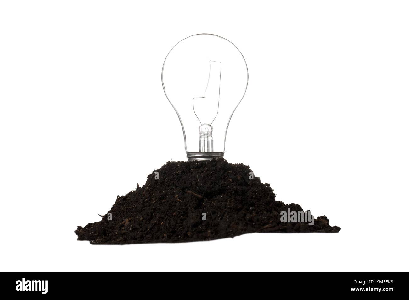 Messa a terra e la lampadina. Foto Stock