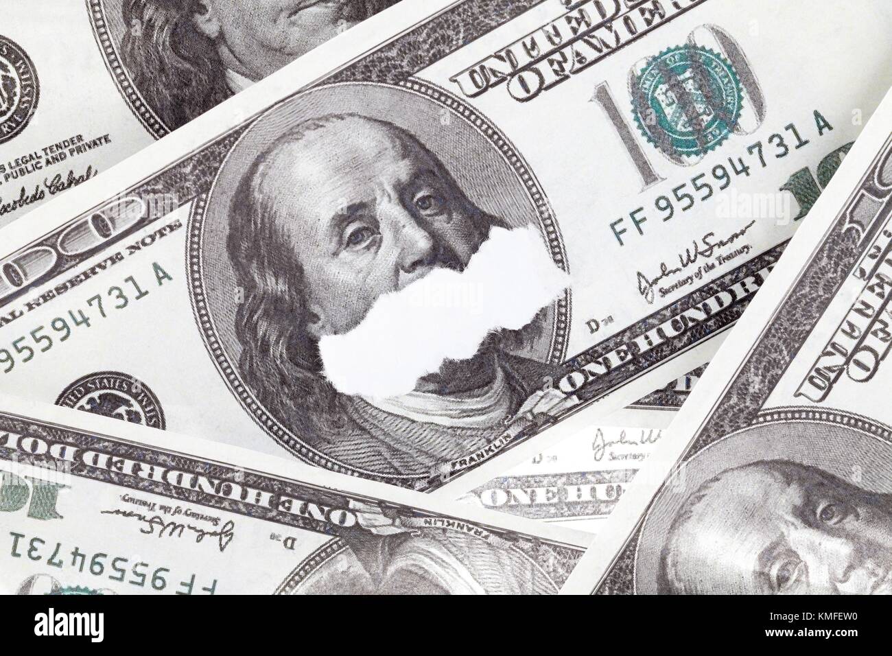 Un centinaio di dollaro Foto Stock