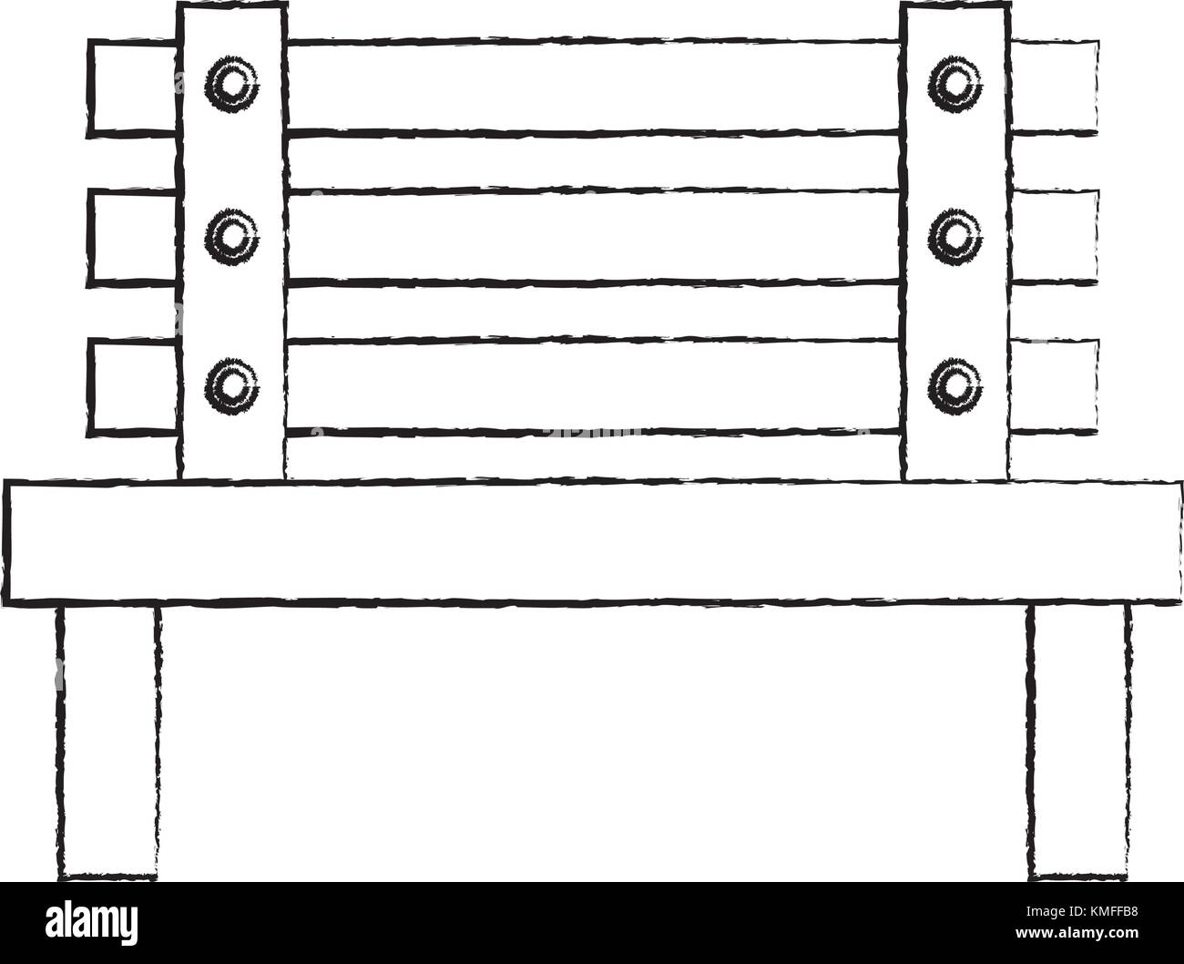 Parco banco mobili decorazione comfort Illustrazione Vettoriale