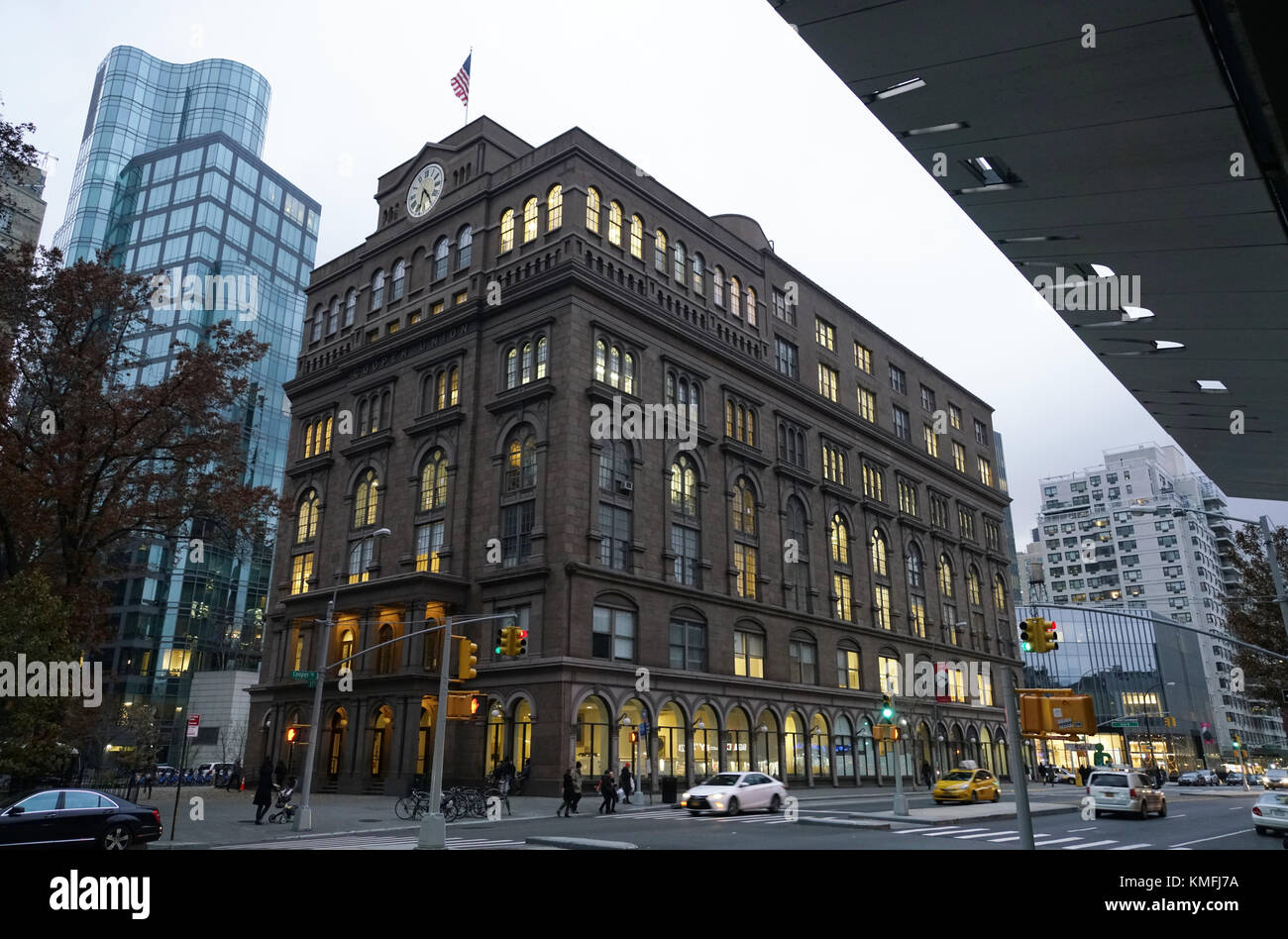 La Fondazione edificio di Cooper Union per il progresso della Scienza e Arte. East Village.Manhattan.New York City.USA Foto Stock