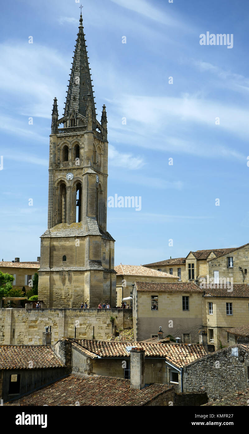 Torre di Saint Michel Basilica, Bordeaux, Dipartimento Gironde, Francia Foto Stock