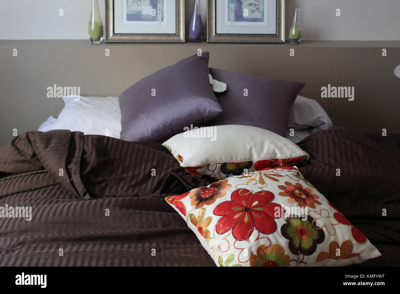 Camera da letto scena Foto Stock