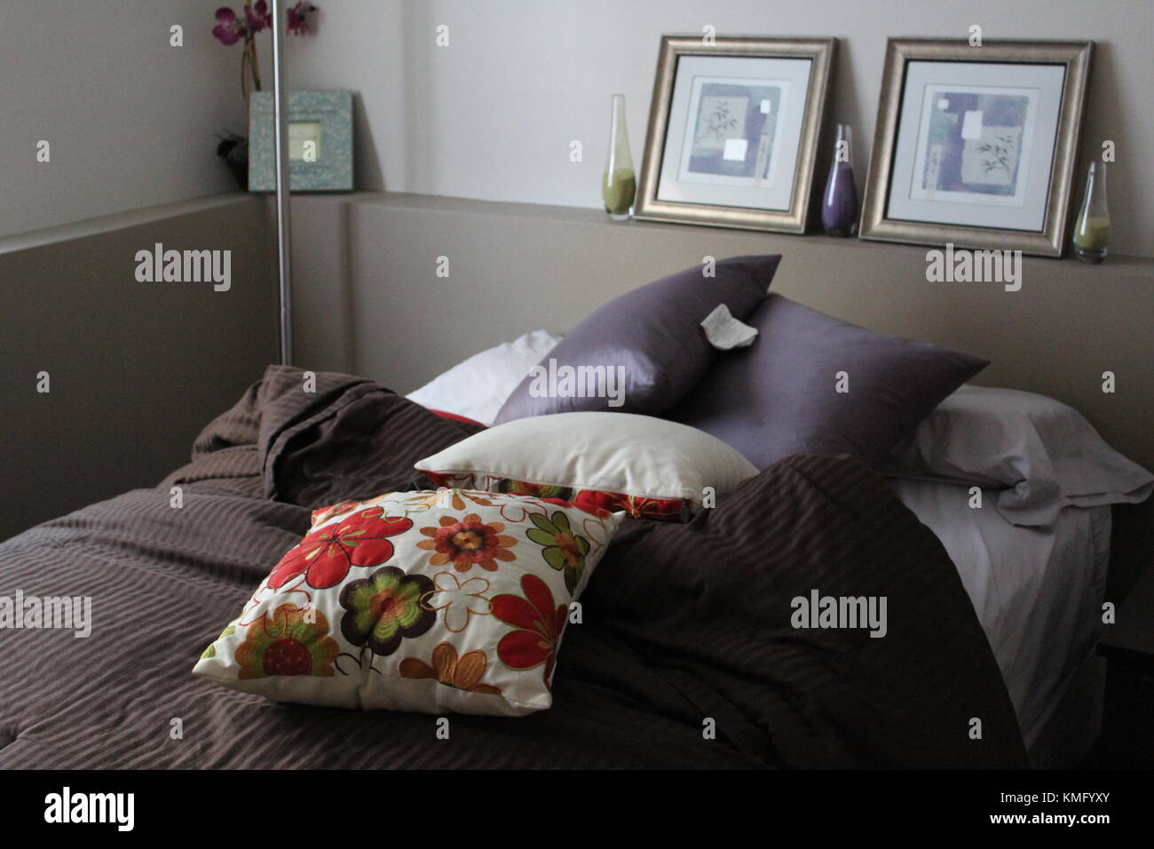 Camera da letto scena Foto Stock