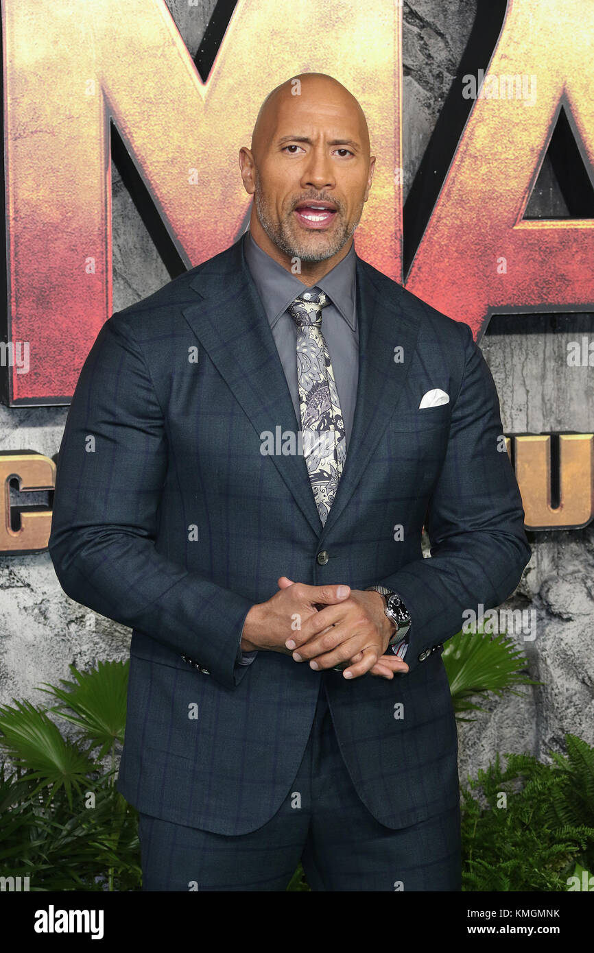 Londra, Regno Unito. 7 dicembre, 2017. Dwayne Johnson, Jumanji: Welcome to the Jungle - UK Premiere, Leicester Square, Londra UK, 07 dicembre 2017, Foto di Richard Goldschmidt Foto Stock