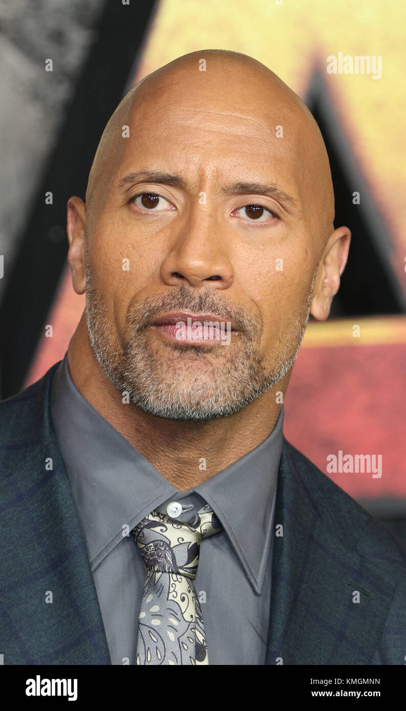 Londra, Regno Unito. 7 dicembre, 2017. Dwayne Johnson, Jumanji: Welcome to the Jungle - UK Premiere, Leicester Square, Londra UK, 07 dicembre 2017, Foto di Richard Goldschmidt Foto Stock