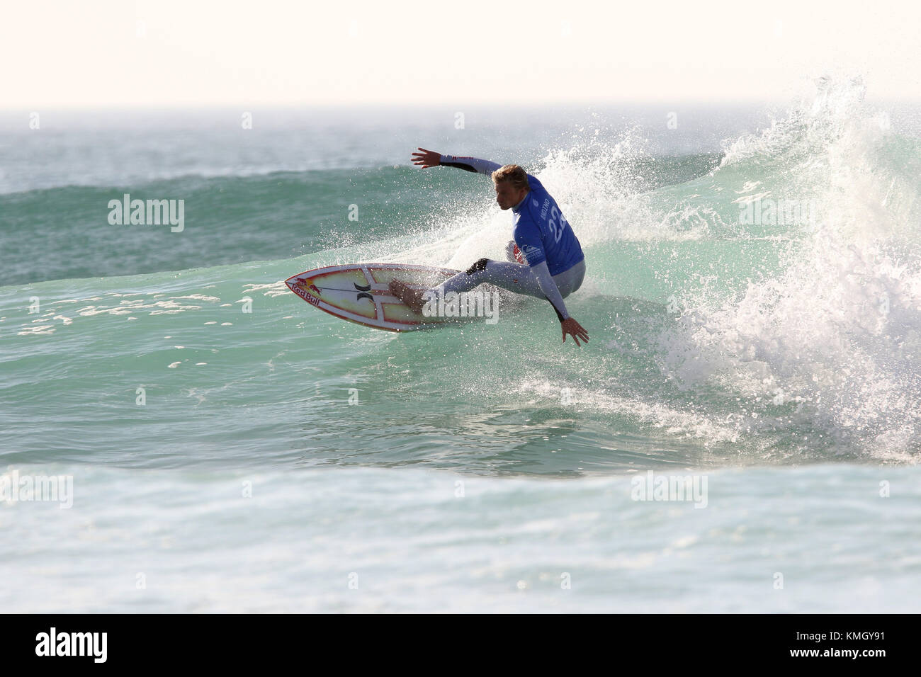 Hossegor, Francia. 14 ottobre 2017. Kolohe ANDINO (USA) durante la semifinale del campionato del mondo WSL di Quiksilver Pro France 2017 a Hossegor in Francia. Crediti: Sebastien Lapeyrere/Alamy Live News. Foto Stock