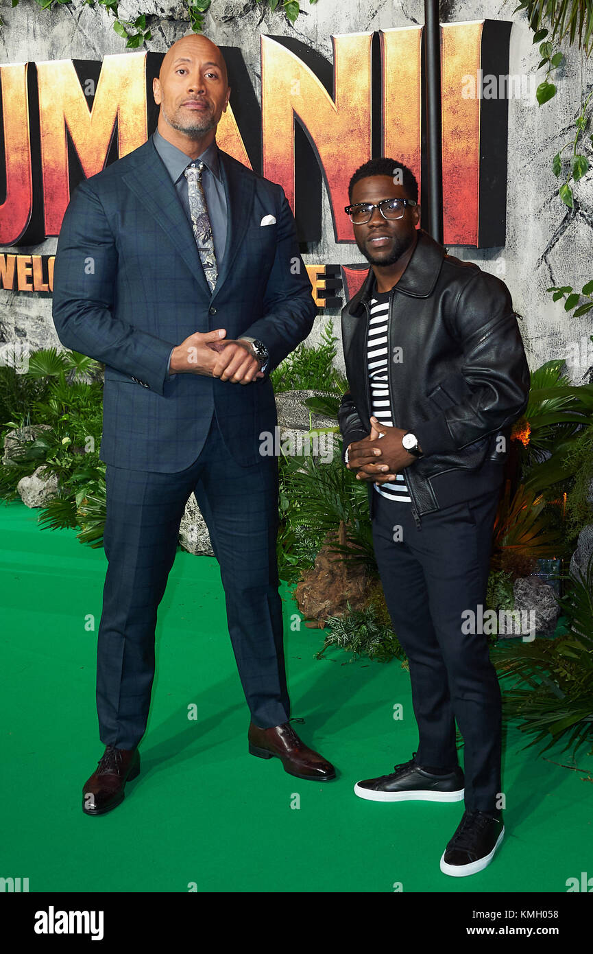 Londra, Regno Unito. 07Th dec, 2017. Londra 7 dicembre 2017 cast arrivano sul tappeto rosso per la jumanji: welcome to the Jungle uk premiere. Credito: Alan d ovest/alamy live news Foto Stock