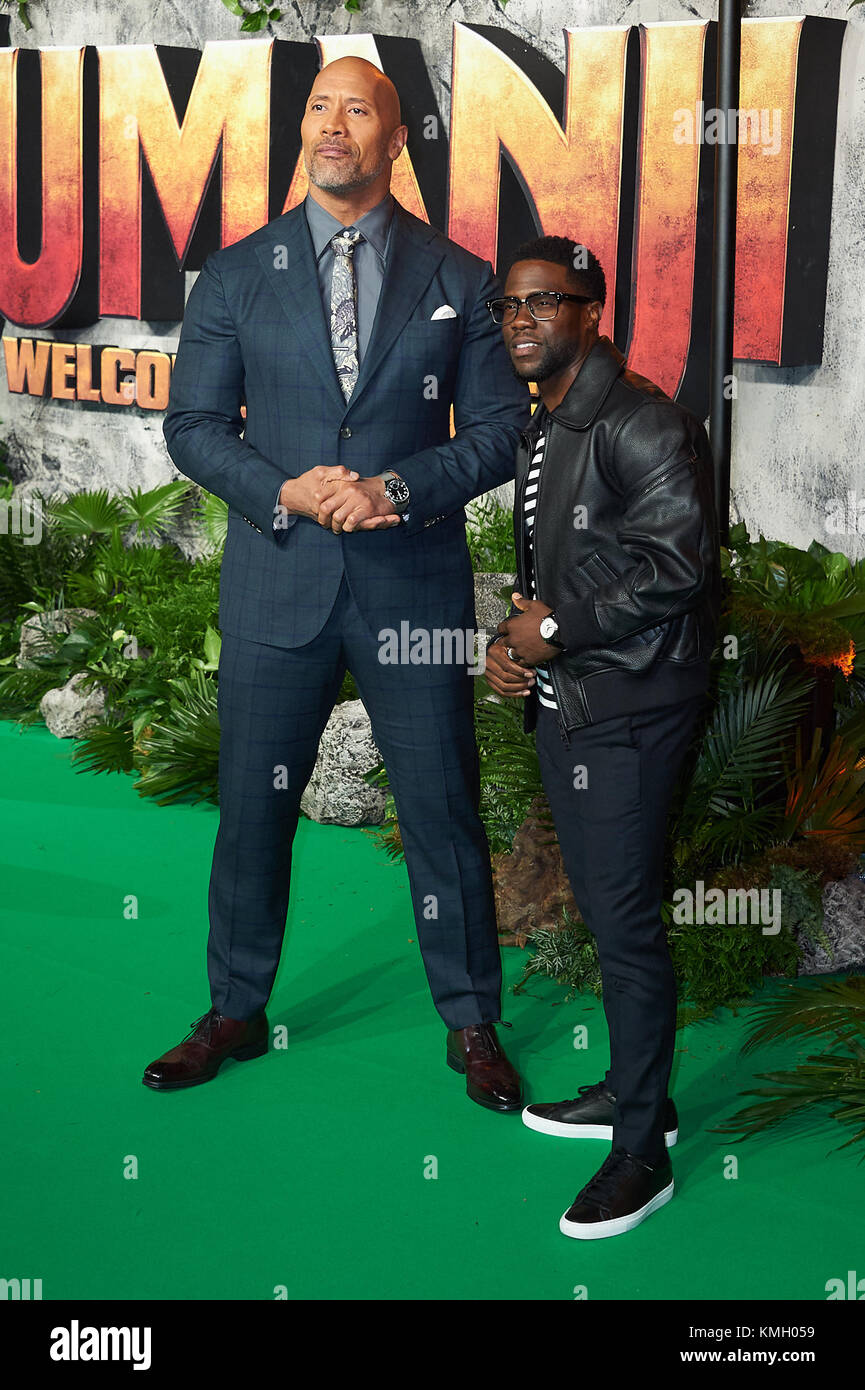 Londra, Regno Unito. 07Th dec, 2017. Londra 7 dicembre 2017 cast arrivano sul tappeto rosso per la jumanji: welcome to the Jungle uk premiere. Credito: Alan d ovest/alamy live news Foto Stock