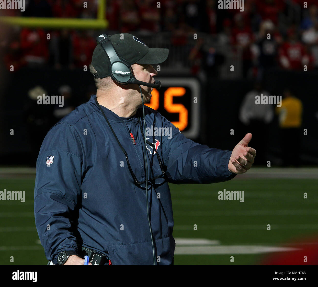 Dicembre 10, 2017:      durante il gioco di NFL tra San Francisco 49ers e Houston Texans al NRG Stadium di Houston, TX. John Glaser/CSM. Foto Stock