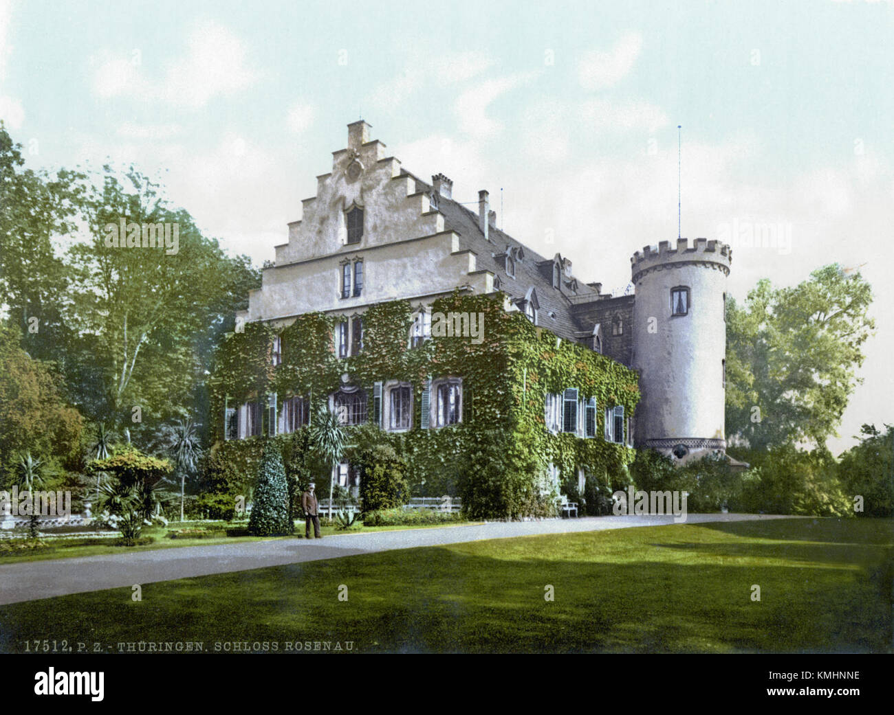 Schloss Rosenau 1900 Foto Stock